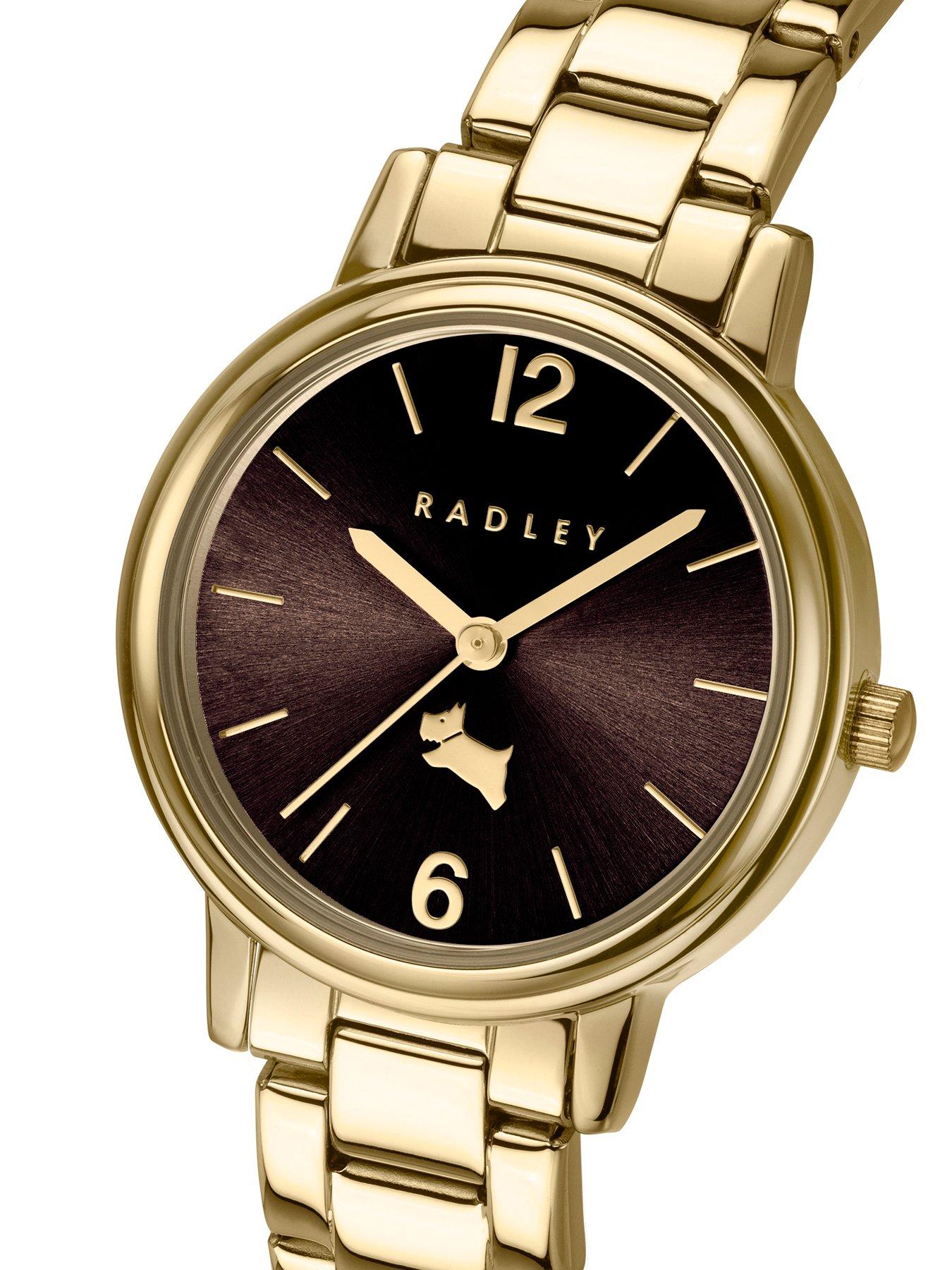 Image 2 of 4 of Radley Ladies Tokyo Gold Plated Dark Oak Dial Stainless Steel Bracelet Watch