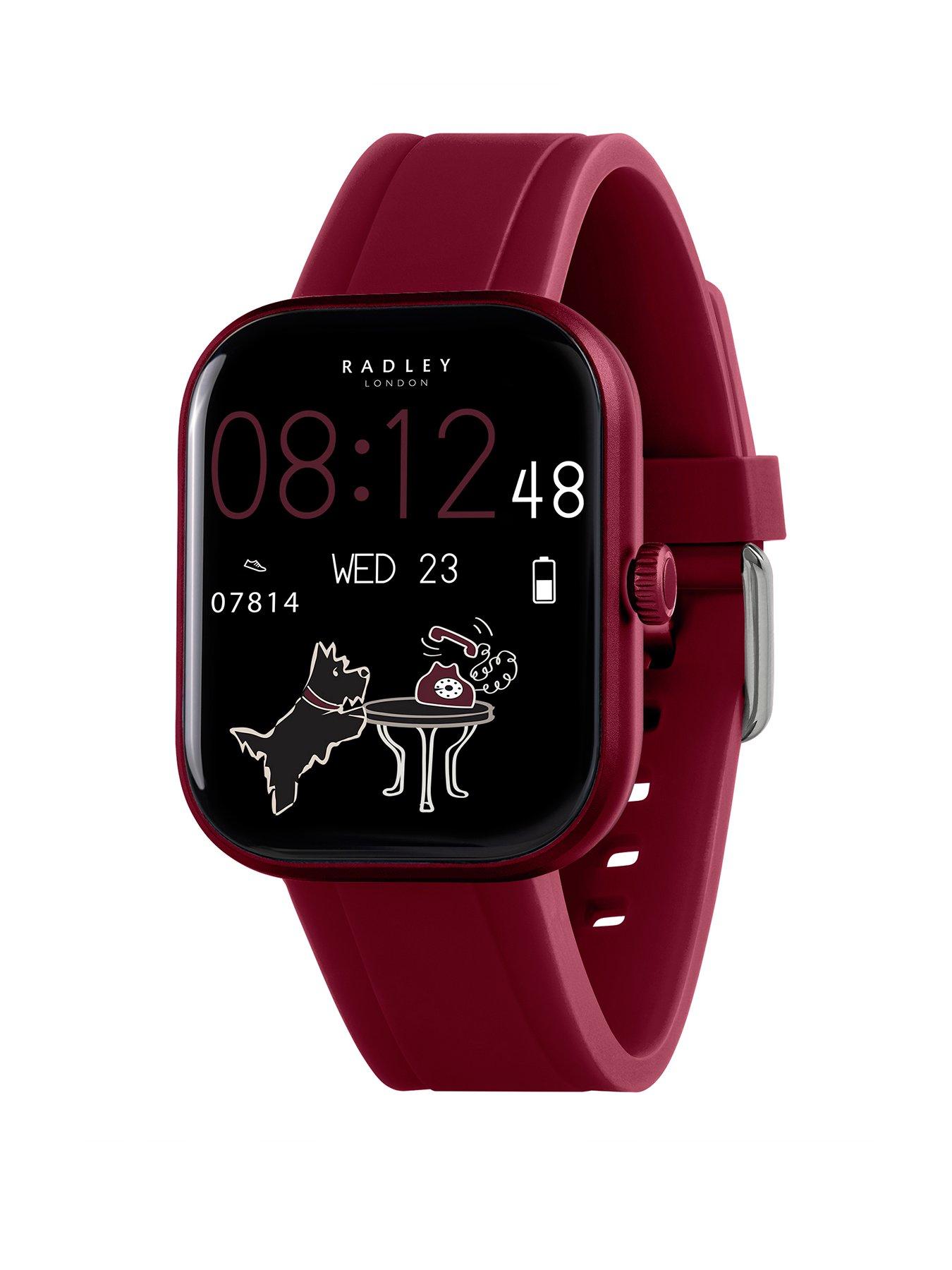 Radley Series 55 Dark Cherry Silicone Strap Smart Watch