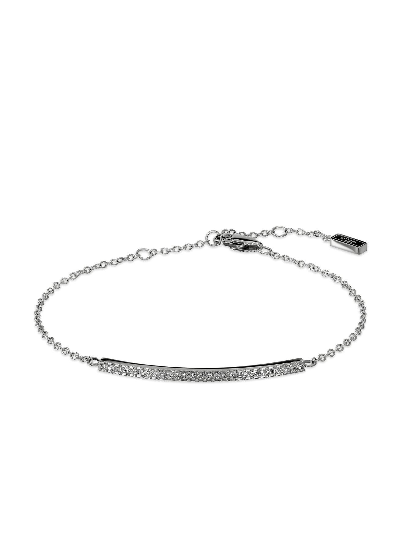 Image 3 of 6 of Rotary Rotary Ladies Stainless Steel Watch &amp; Stone Set Bracelet Set