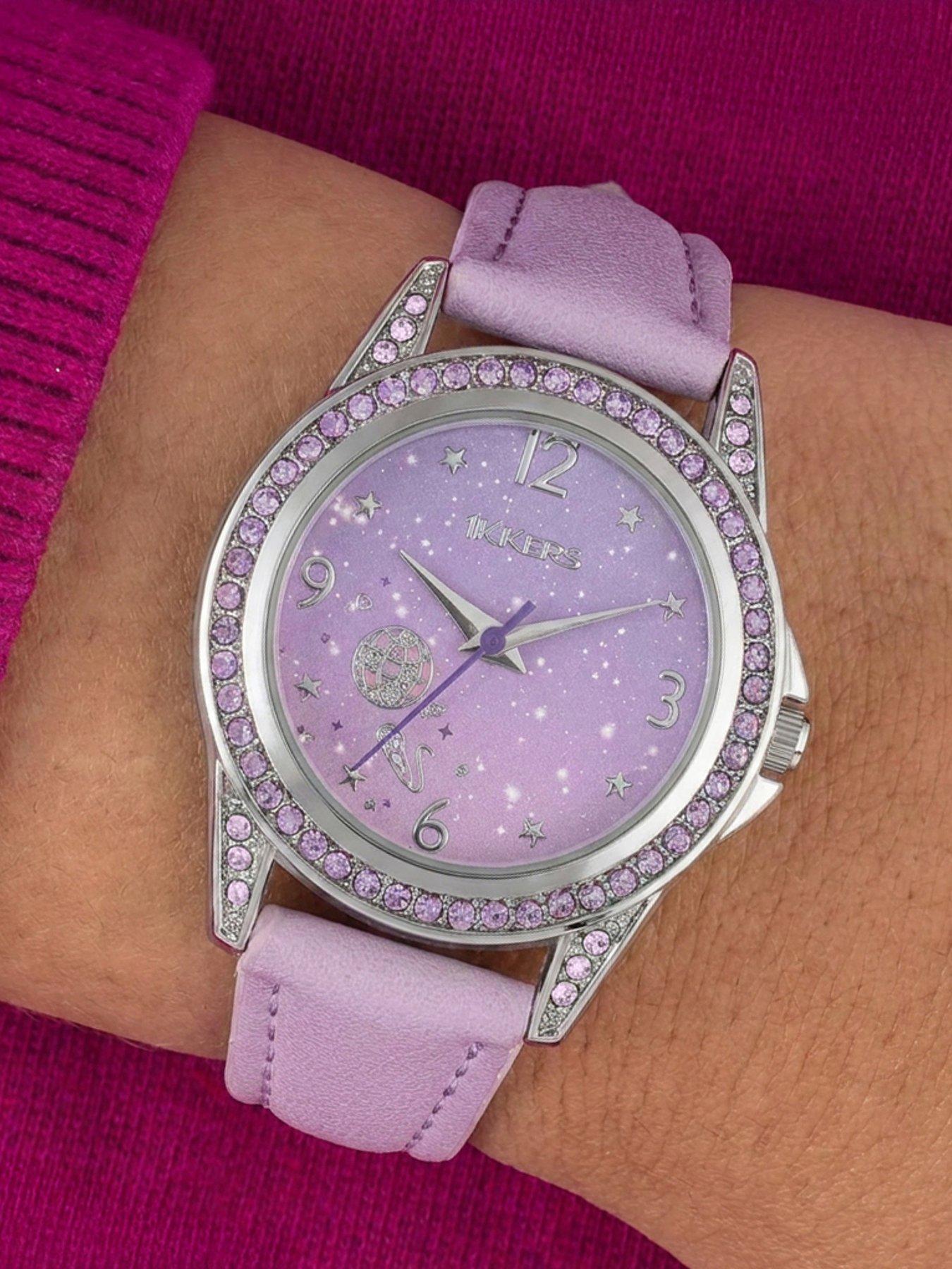 Image 2 of 4 of Tikkers Tikkers Stone Set Lilac Strap Watch