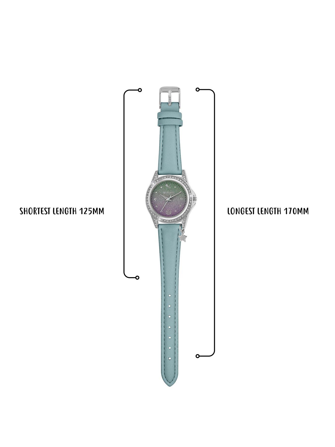 Image 4 of 4 of Tikkers Tikkers Stone Set Aqua Strap Watch