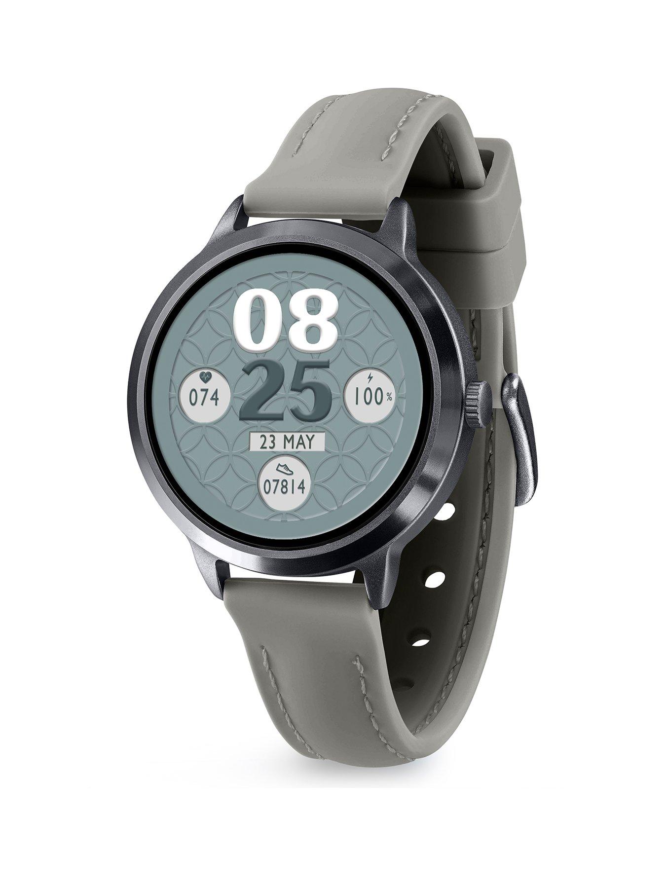Image 1 of 8 of Reflex Active Spectra Cool Grey Silicone Strap Smart Watch
