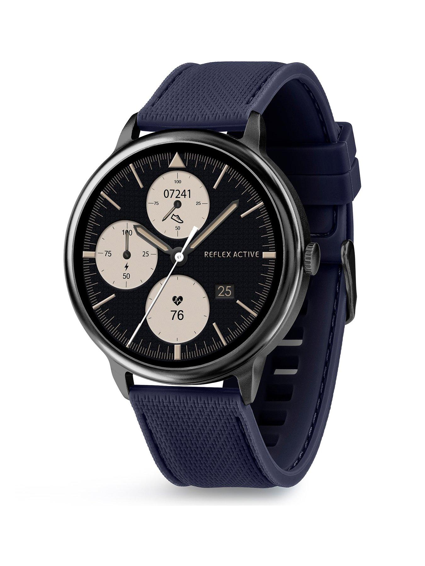 Reflex Active Spectra Navy Silicone Strap Smart Watch