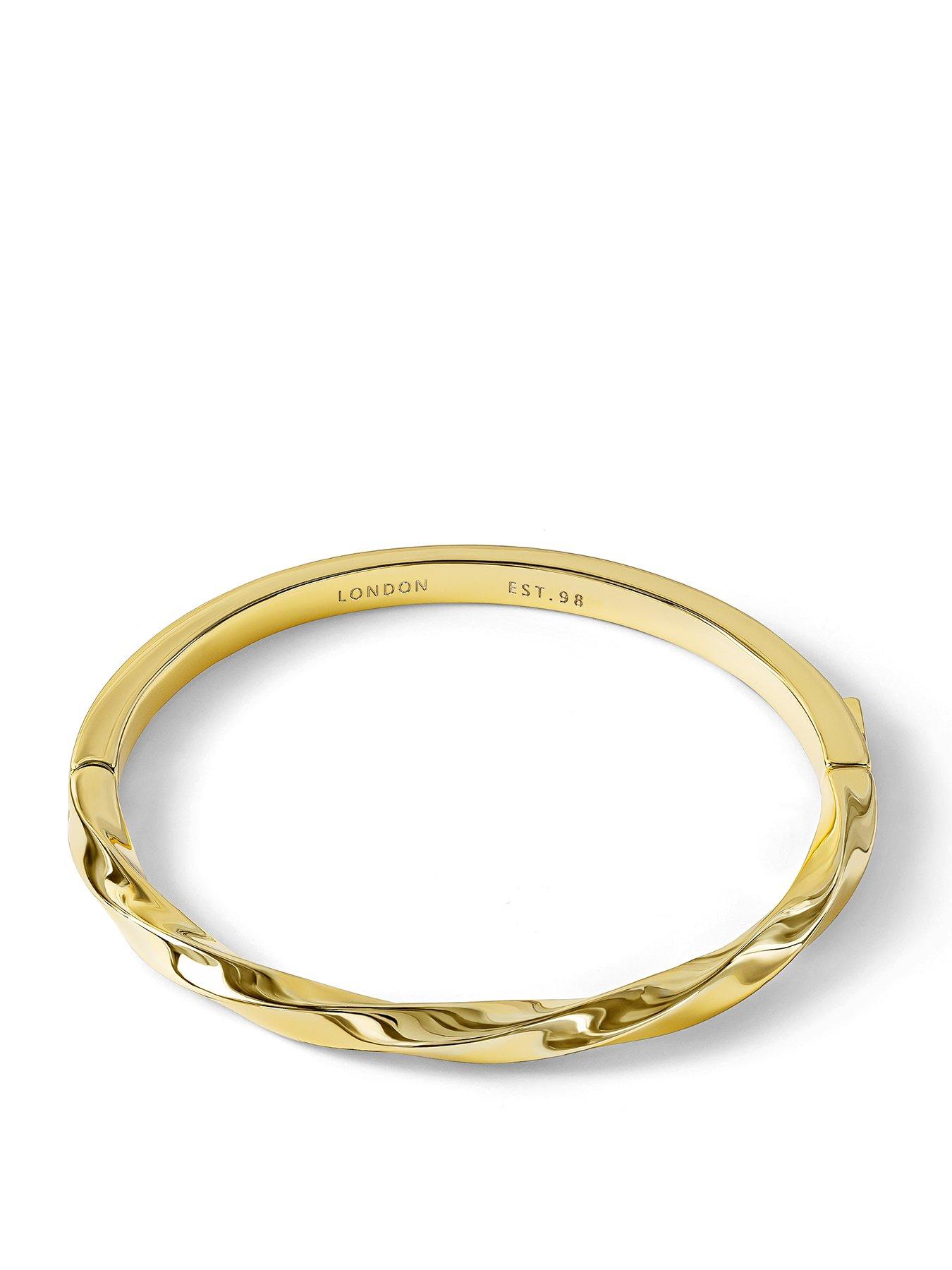 Radley 18ct Gold Plated Twisted Bangle