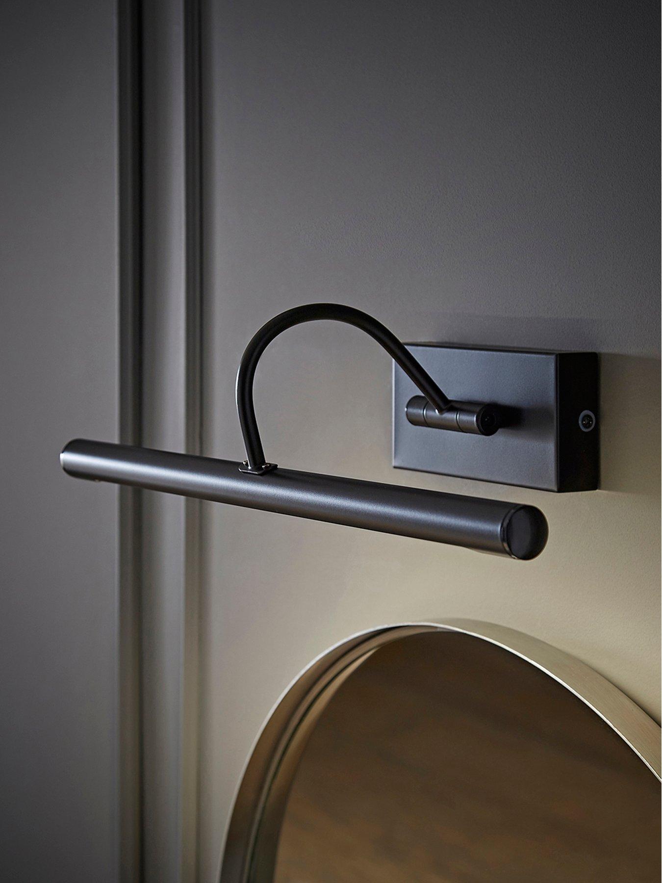 B&Q - Alana Matte Black Ip44 Bathroom Living Room Integrated Led Picture Wall Light - Image 5