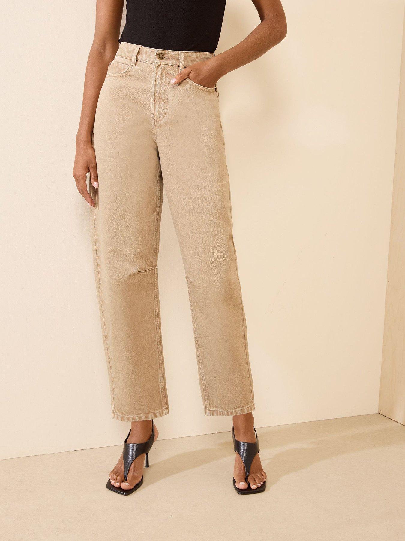 Image 1 of 5 of Friends Like These Stone Denim Barrel Jeans