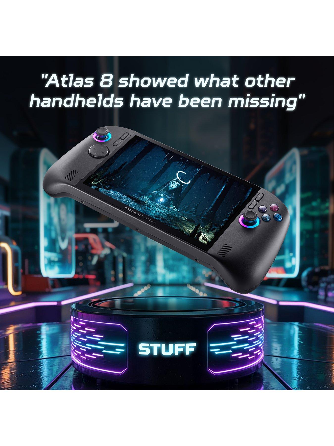 Image 4 of 8 of Acer Predator Atlas 8 Windows Handheld Gaming PC - Intel Arc G3, 16GB RAM, 512GB SSD, 8in WUXGA 120Hz, Black - Bundle Available (Limited)
