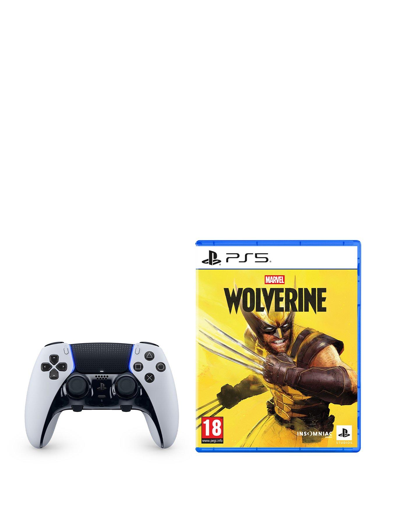 Image 1 of 8 of Playstation Marvel's Wolverine &amp; PlayStation&reg;5 DualSense Edge&reg; Wireless Controller - White