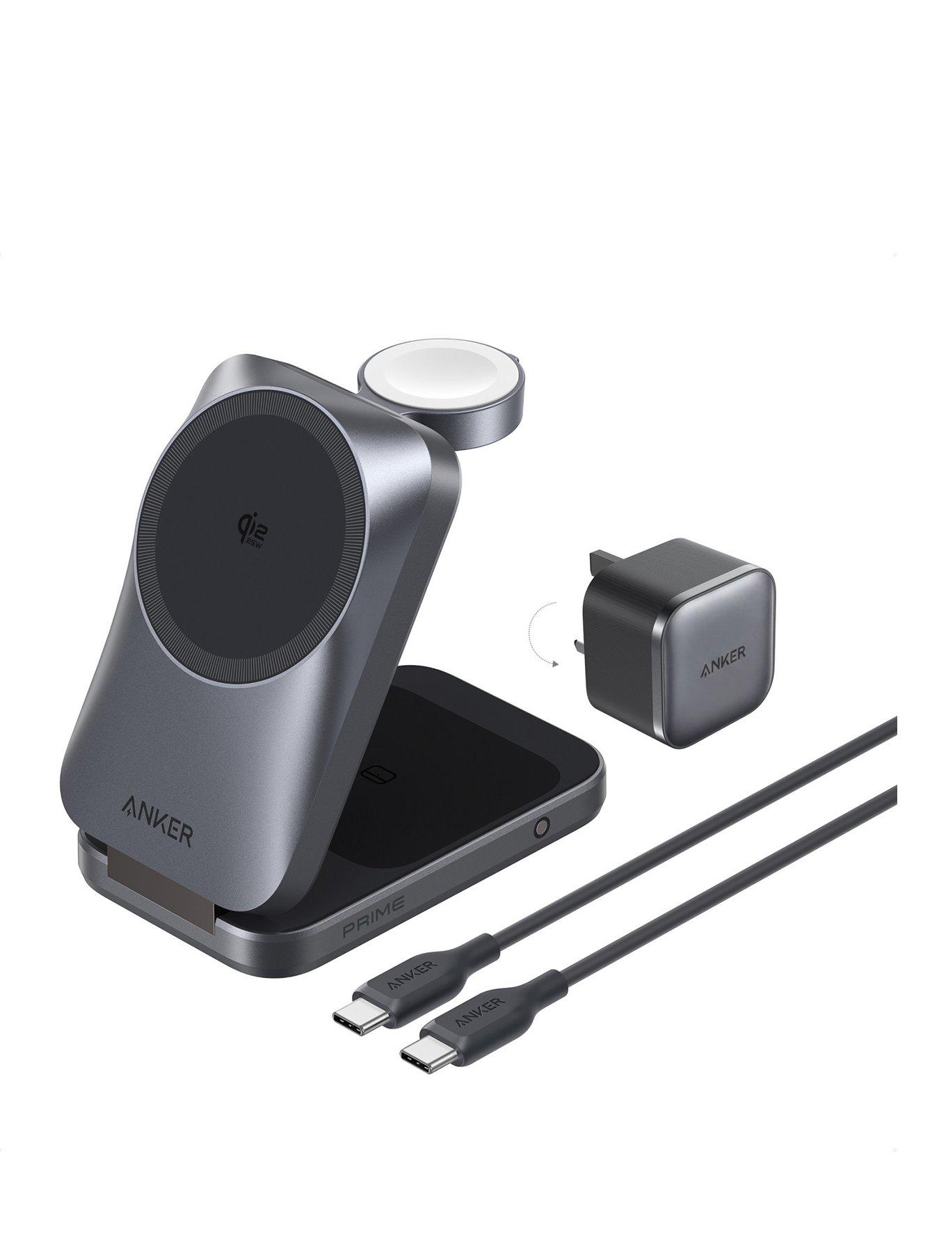 Image 1 of 7 of Anker Anker Prime 3-in-1 Wireless Charging Station MagGo 25W Qi2.2 AirCool Foldable Magnetic Charger