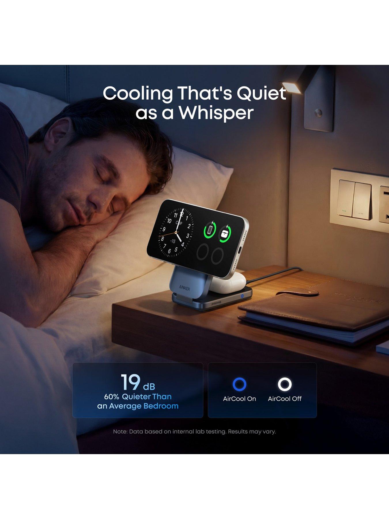 Image 5 of 7 of Anker Anker Prime 3-in-1 Wireless Charging Station MagGo 25W Qi2.2 AirCool Foldable Magnetic Charger