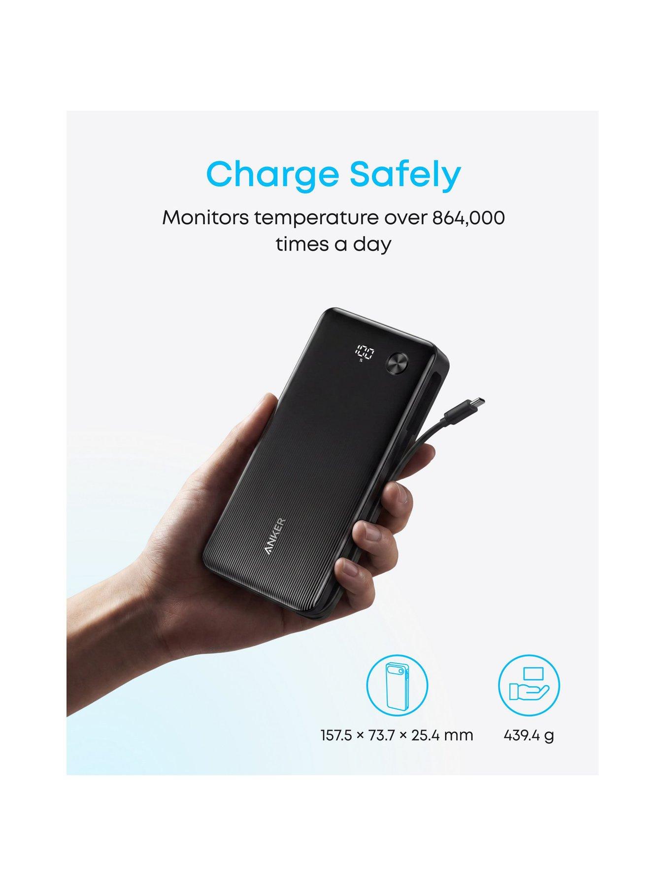 Image 7 of 7 of Anker Power Bank, 20,000mAh 87W Portable Charger with 2 Ports and Built-in USB-C Cable