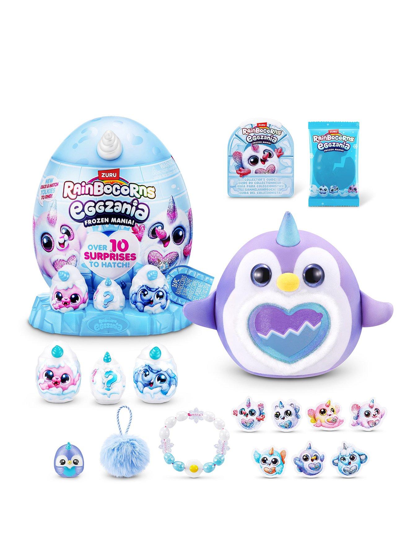 Image 1 of 7 of Rainbocorns Eggzania Hug-To-Hatch Frozen Mania Plush Toy