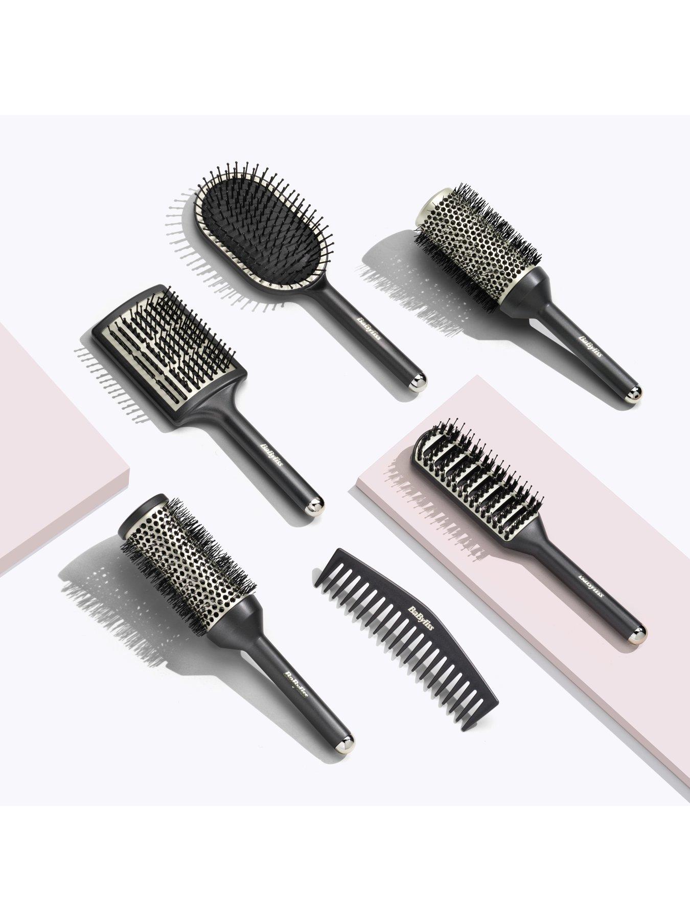 Image 7 of 7 of BaByliss Wet to Dry Ceramic Cushion Hair Brush for Smoothing, Detangling and Gentle Volume