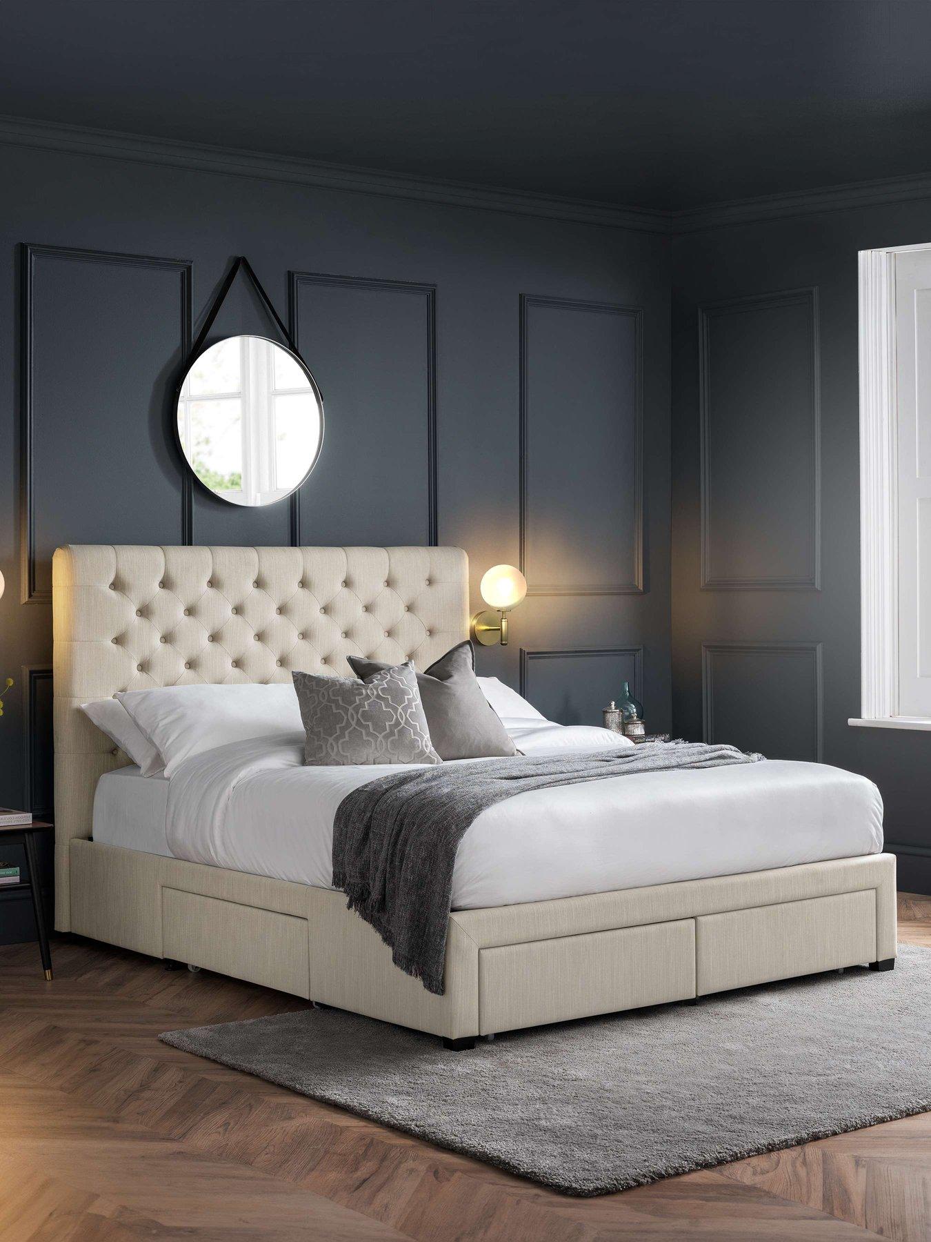 Image 1 of 7 of Julian Bowen Wilton Deep Button 4 Drawer Bed - Double