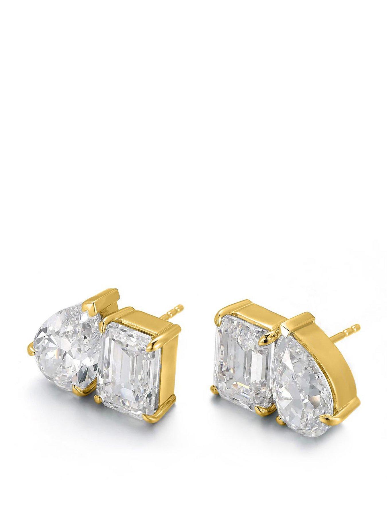 Say It With Silver/Yellow/Gold Toi Et Moi Earrings - Image 2