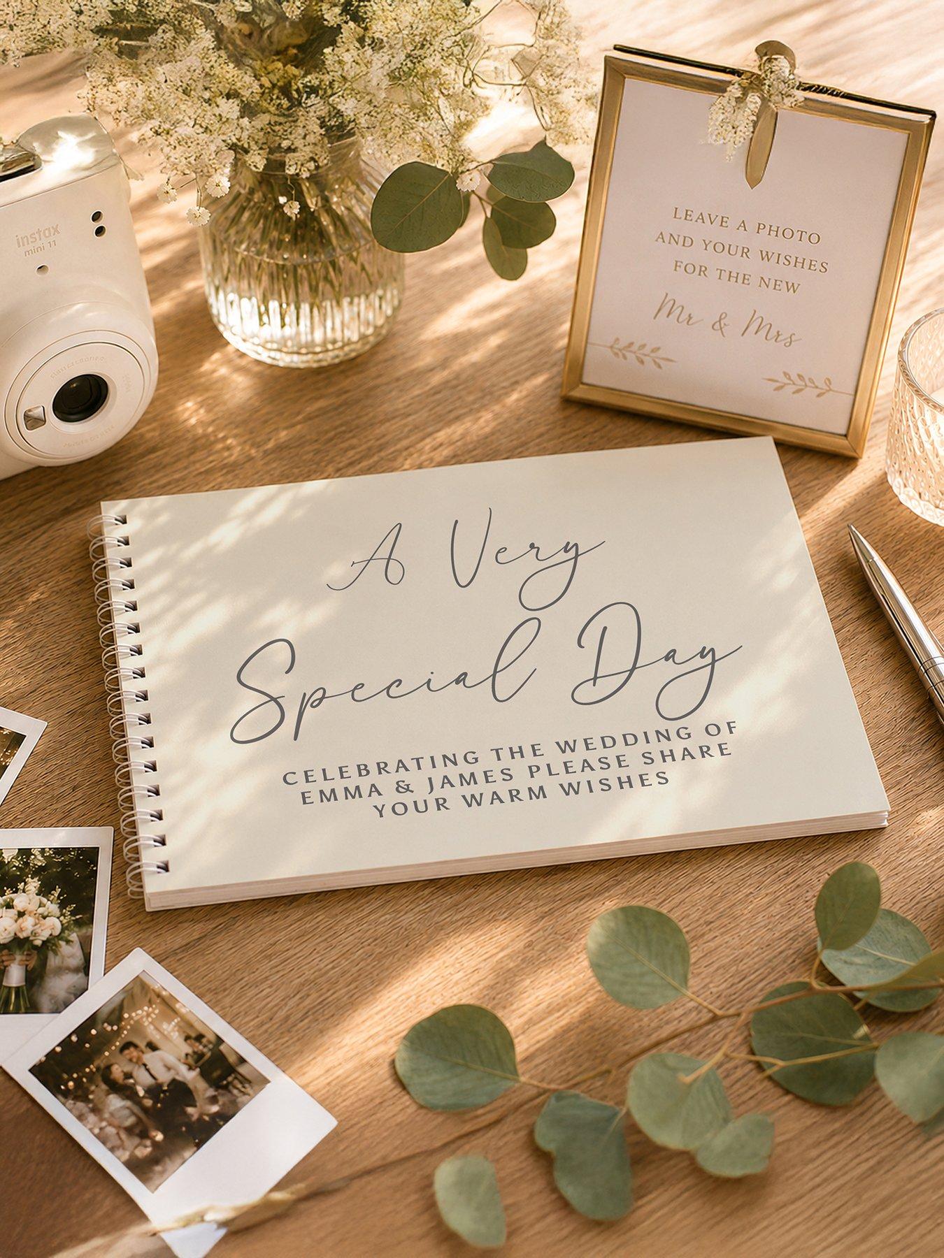 Image 2 of 4 of The Personalised Memento Company Personalised Natural Guest Book