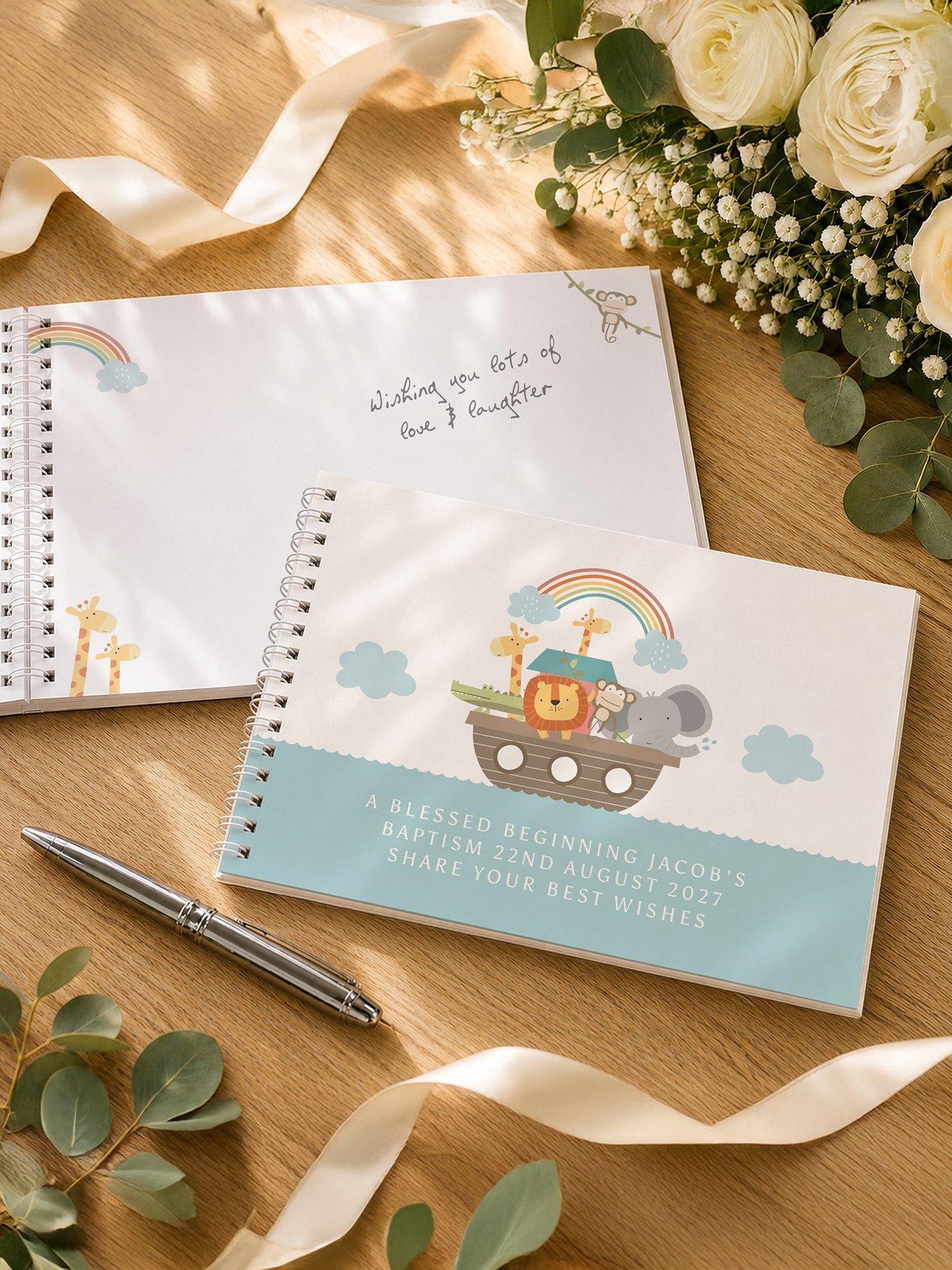 Image 4 of 4 of The Personalised Memento Company Personalised Noah's Ark Guest Book