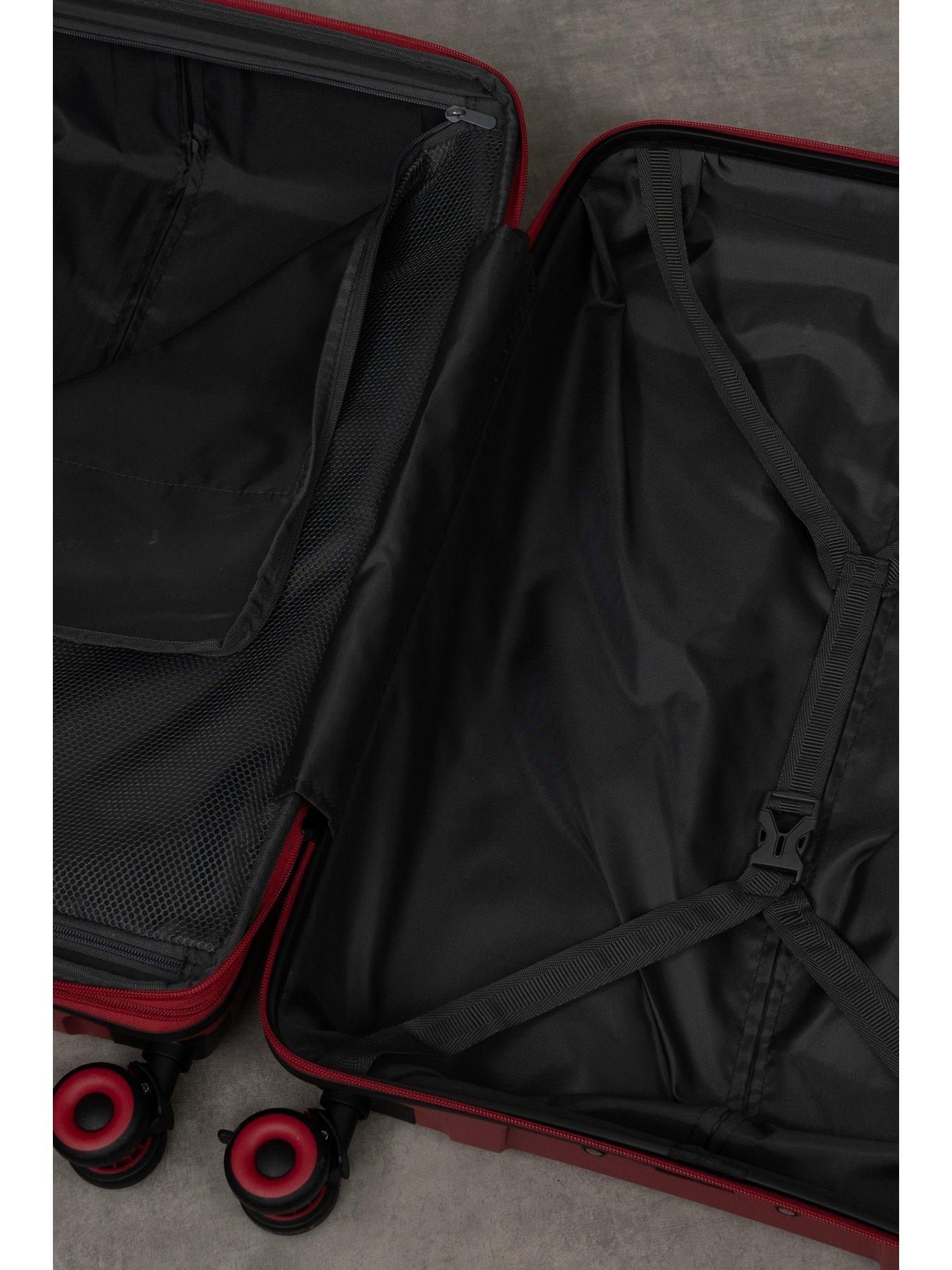 Image 6 of 7 of Rock Luggage Resilient 3pc Set Red Suitcase