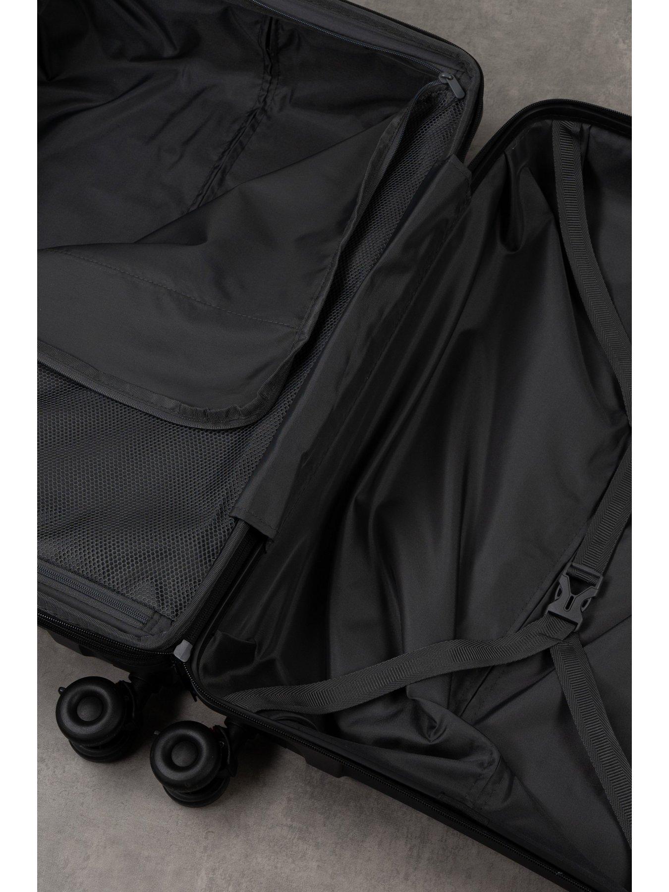 Image 6 of 7 of Rock Luggage Resilient 3pc Set Black Suitcase