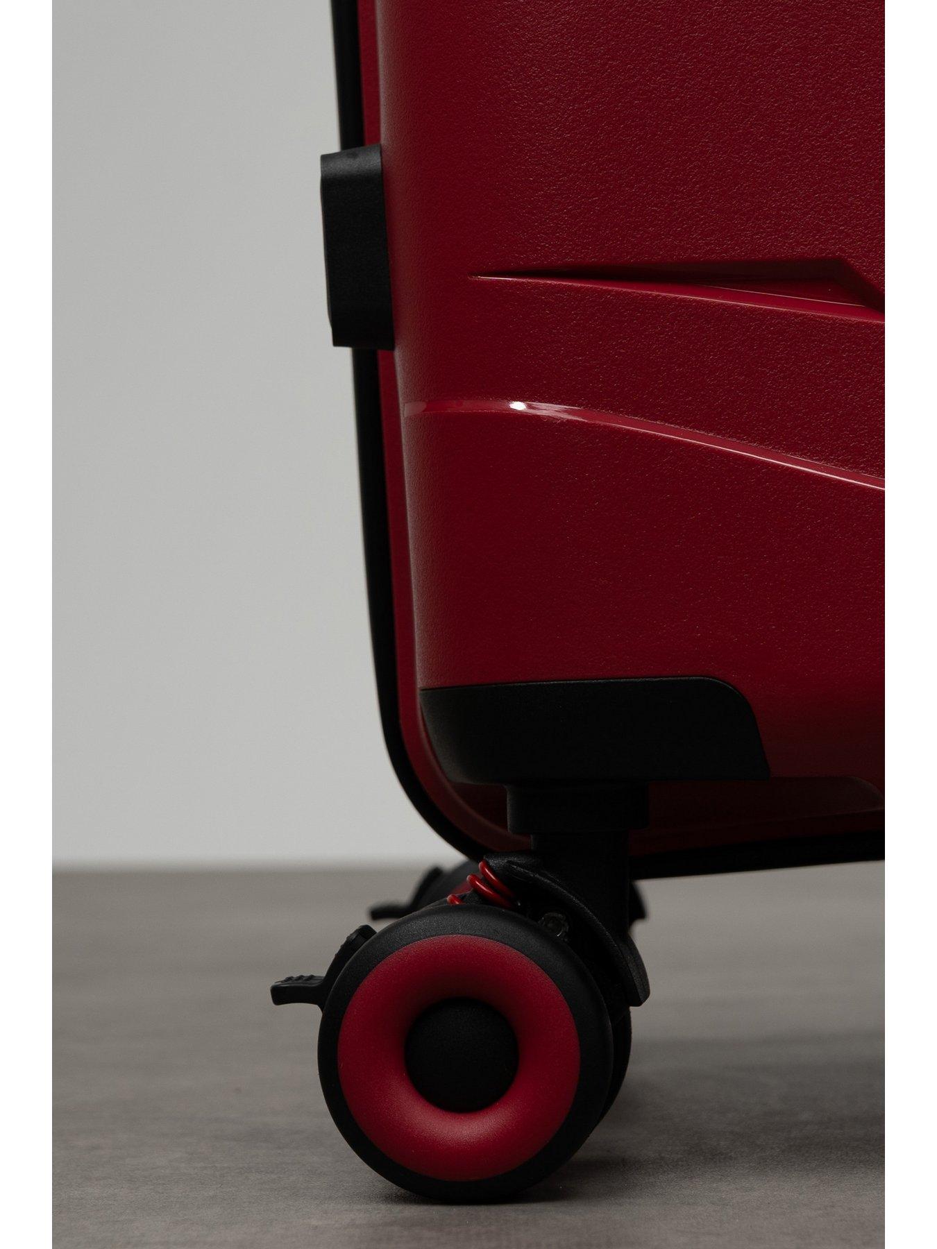 Image 3 of 7 of Rock Luggage Resilient Cabin Red Suitcase