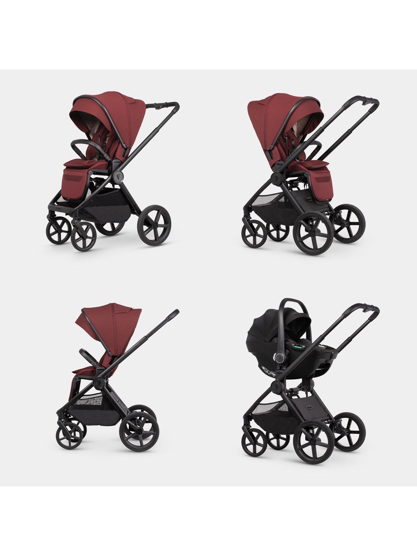Image 3 of 8 of Venicci Upline 3 Hunter - 4in1 Plus Bundle Tiago Black Car Seat and 360 Base - Red