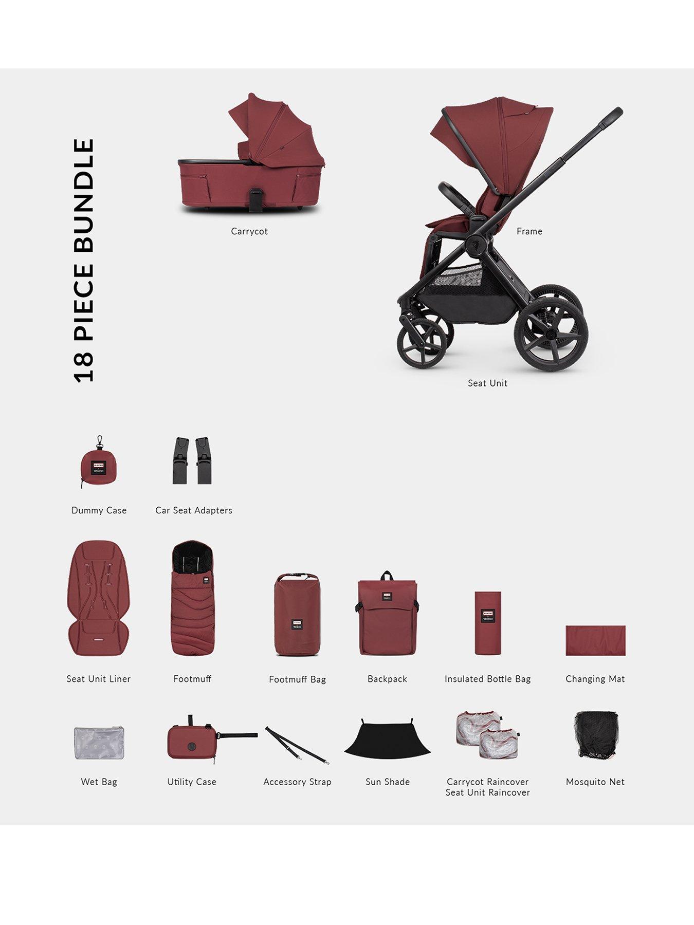 Image 1 of 6 of Venicci Upline 3 Hunter 2in1  Inc. Adapters - Red