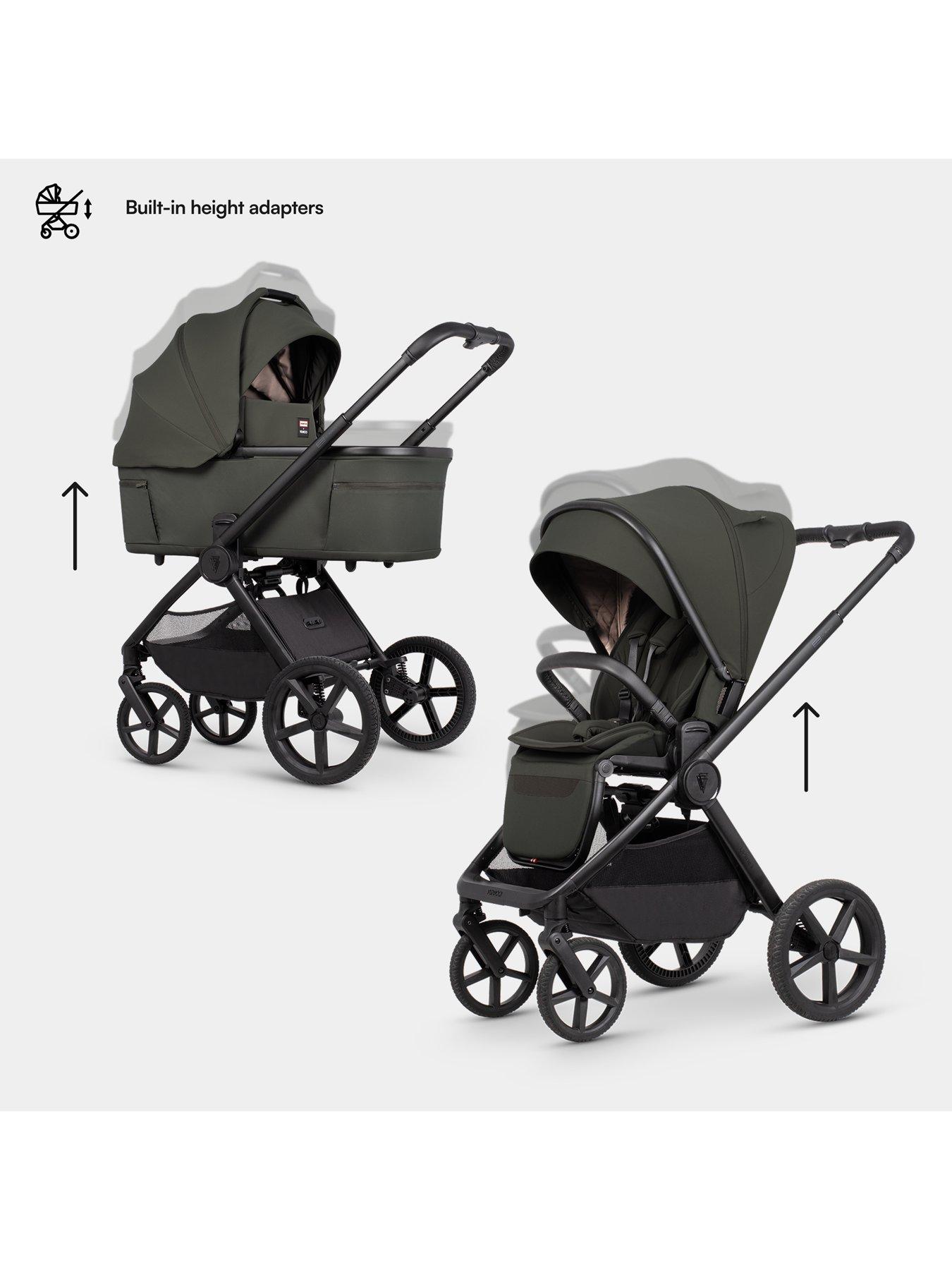 Image 2 of 8 of Venicci Upline 3 Hunter - 4in1 Bundle Tiago Black Car Seat and 360 Base - Dark Olive