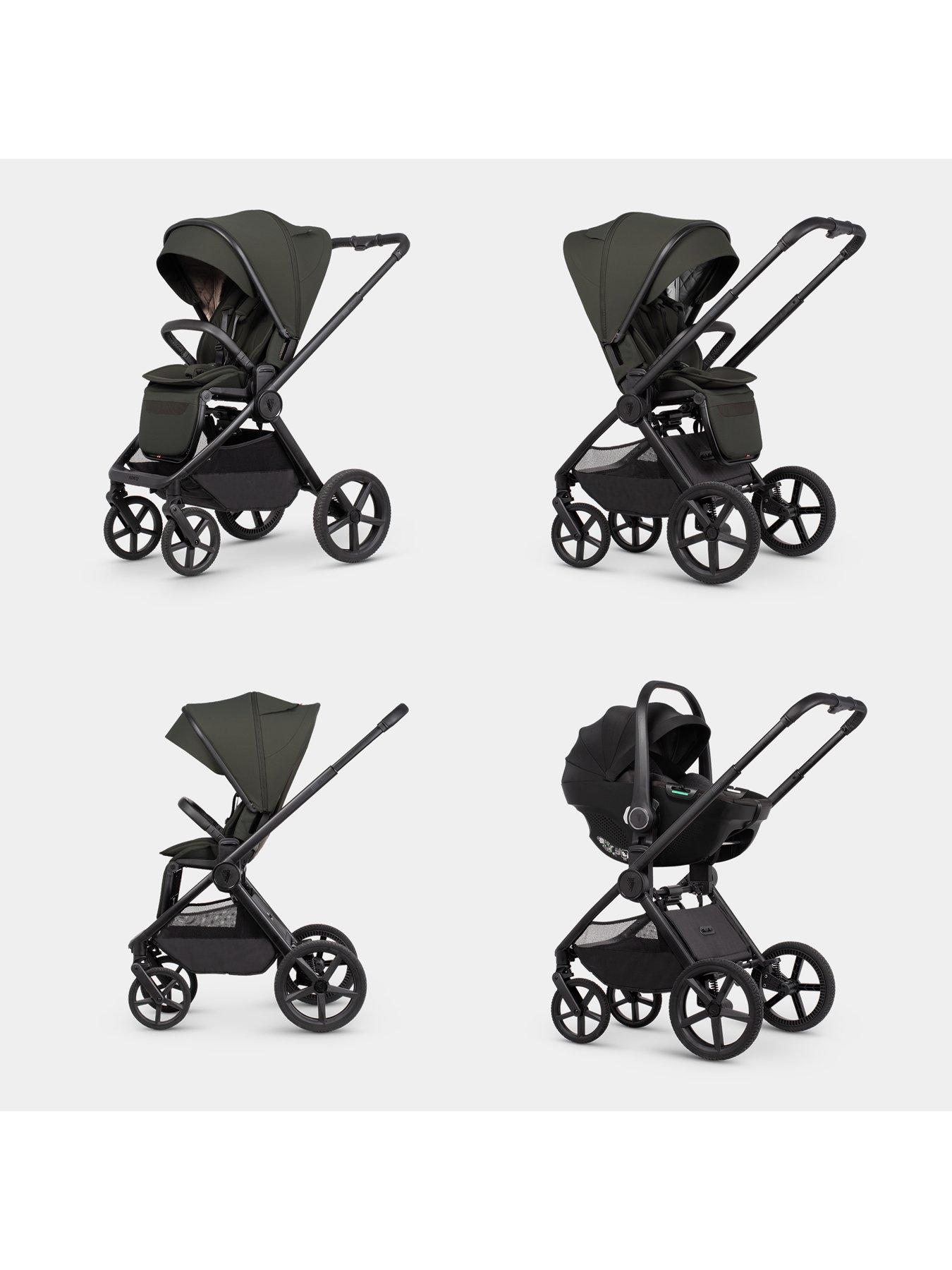Image 3 of 8 of Venicci Upline 3 Hunter - 4in1 Bundle Tiago Black Car Seat and 360 Base - Dark Olive