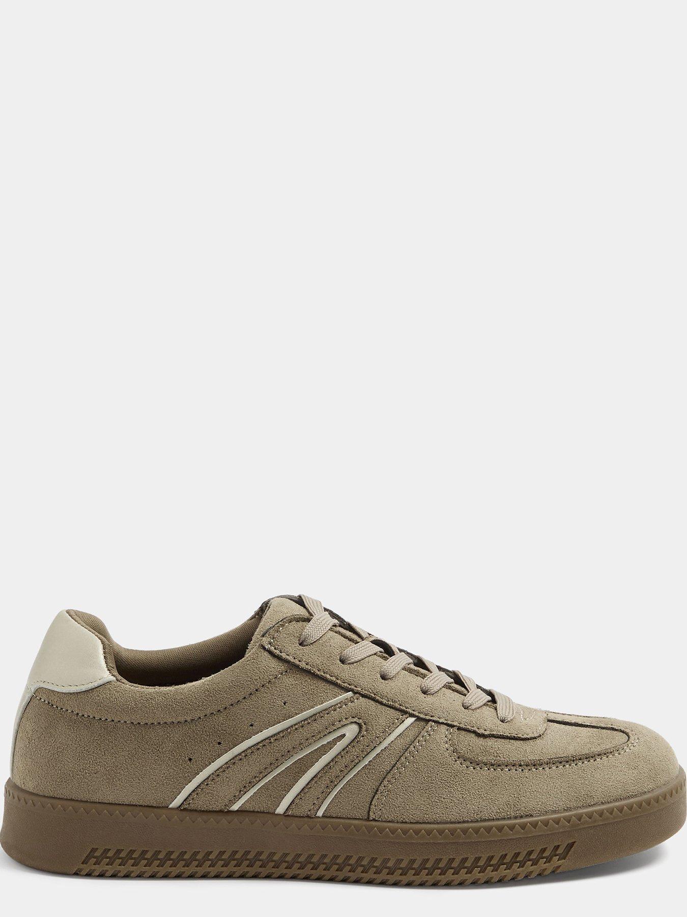 Image 4 of 4 of Yours Wide Fit Side Panel Lace Up Gum Sole Trainer