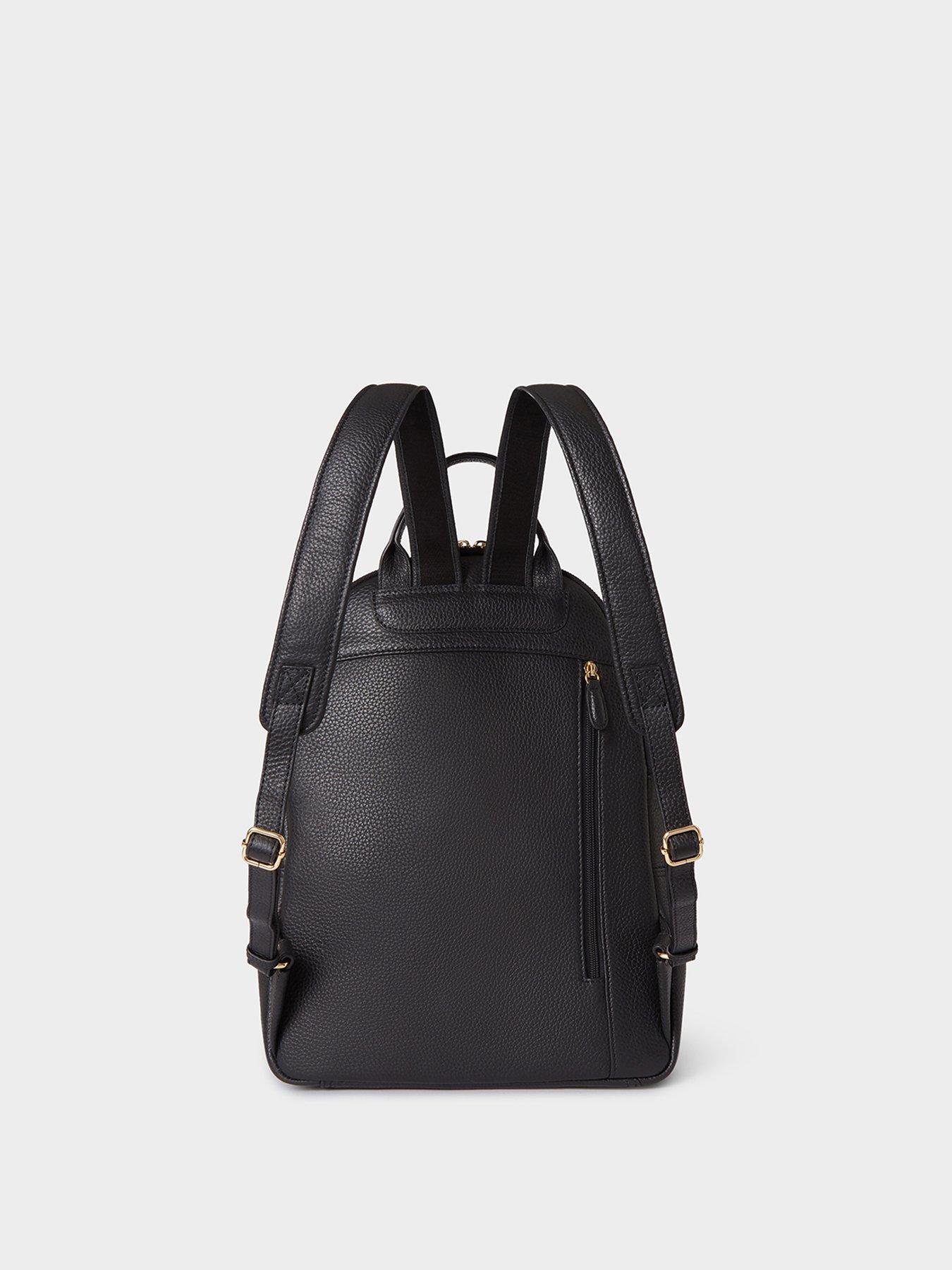 Image 3 of 6 of Osprey London The Adaline Leather Backpack - Black