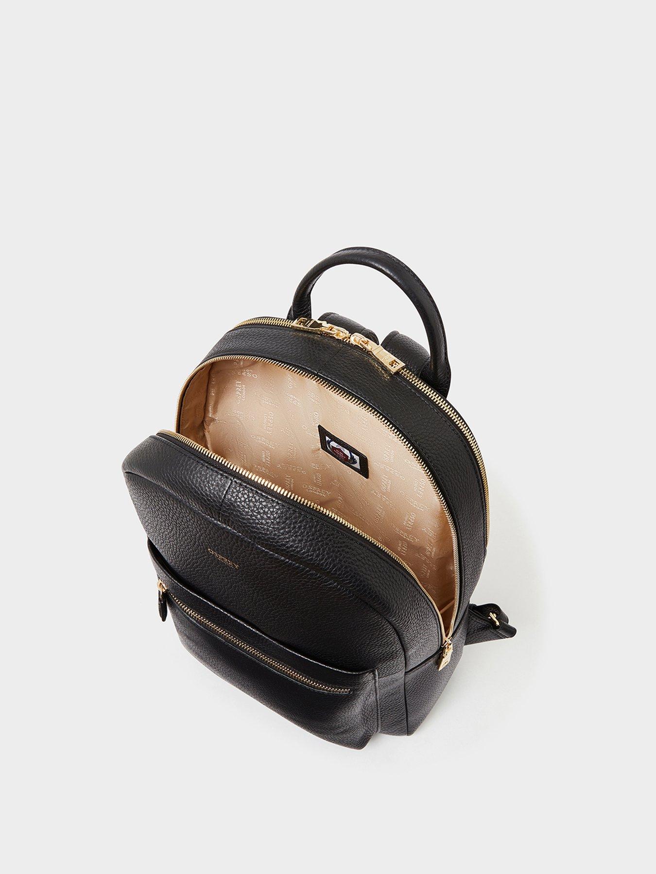 Image 5 of 6 of Osprey London The Adaline Leather Backpack - Black