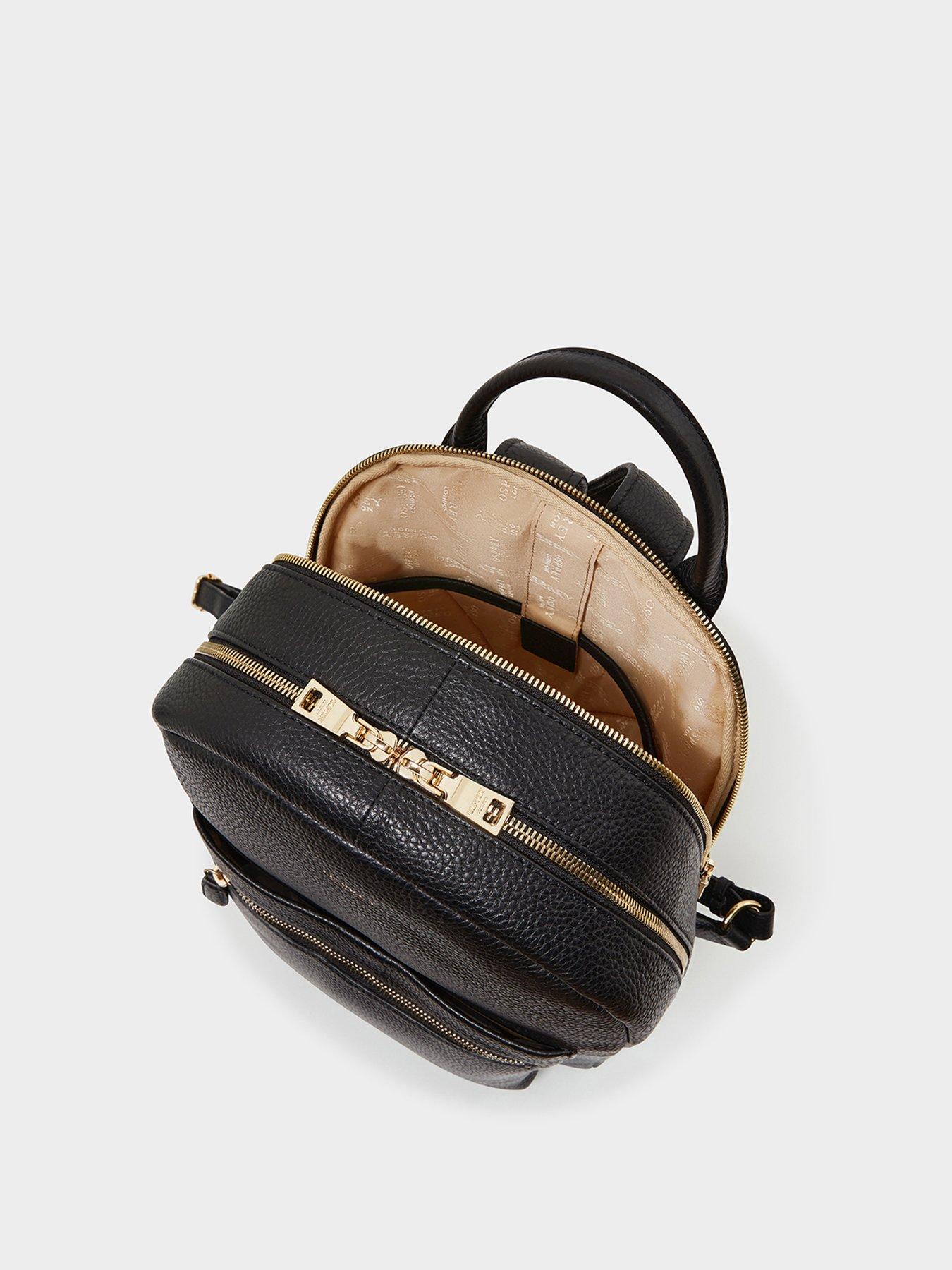 Image 6 of 6 of Osprey London The Adaline Leather Backpack - Black