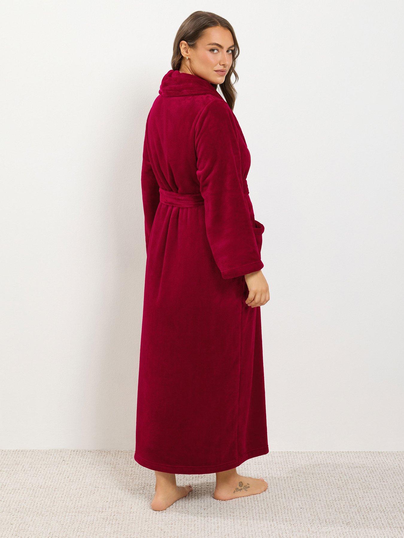 Image 2 of 4 of Yours Curve Super Luxe Shawl Maxi Robe