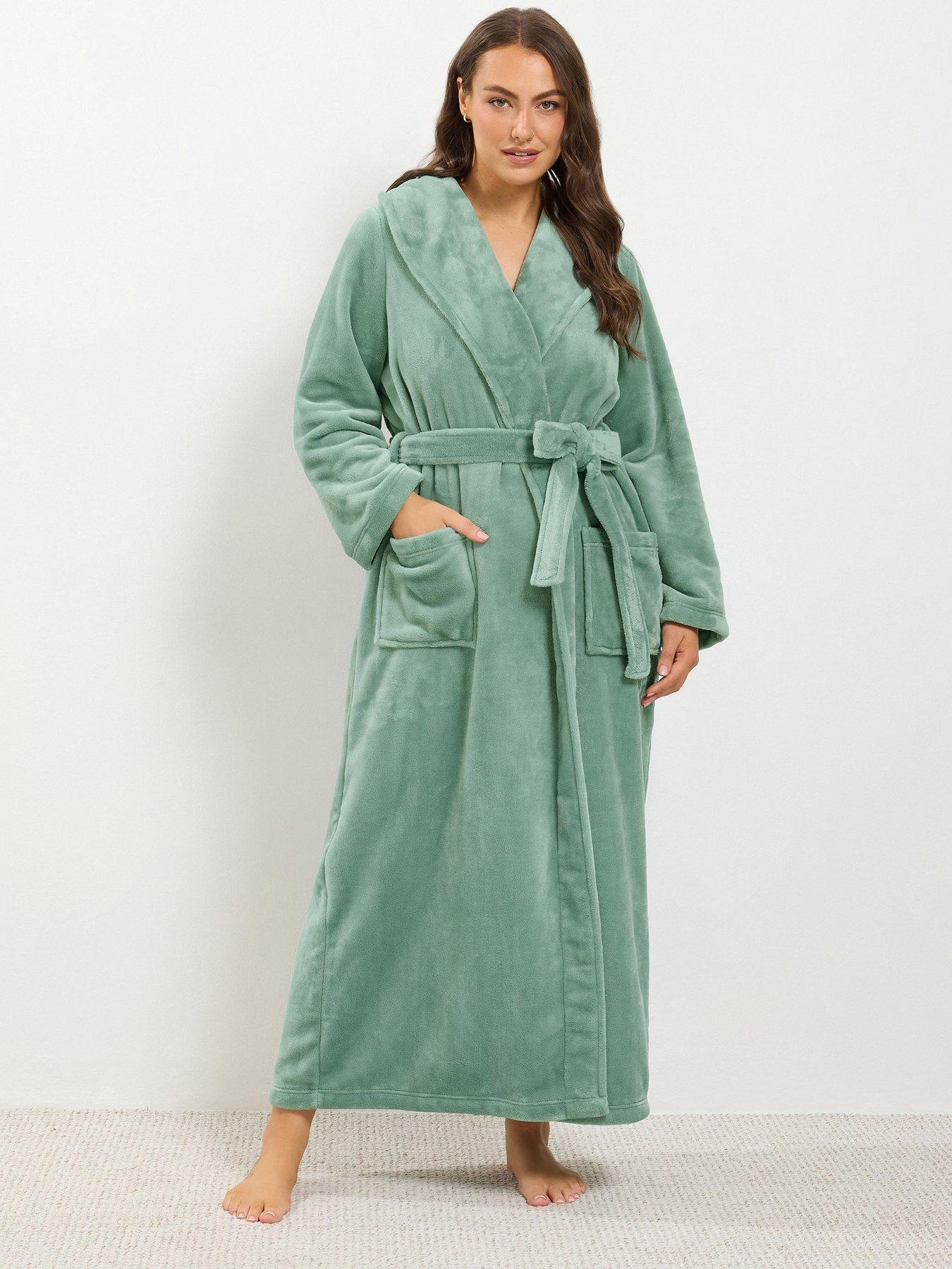 Image 1 of 4 of Yours Curve Super Luxe Shawl Maxi Robe