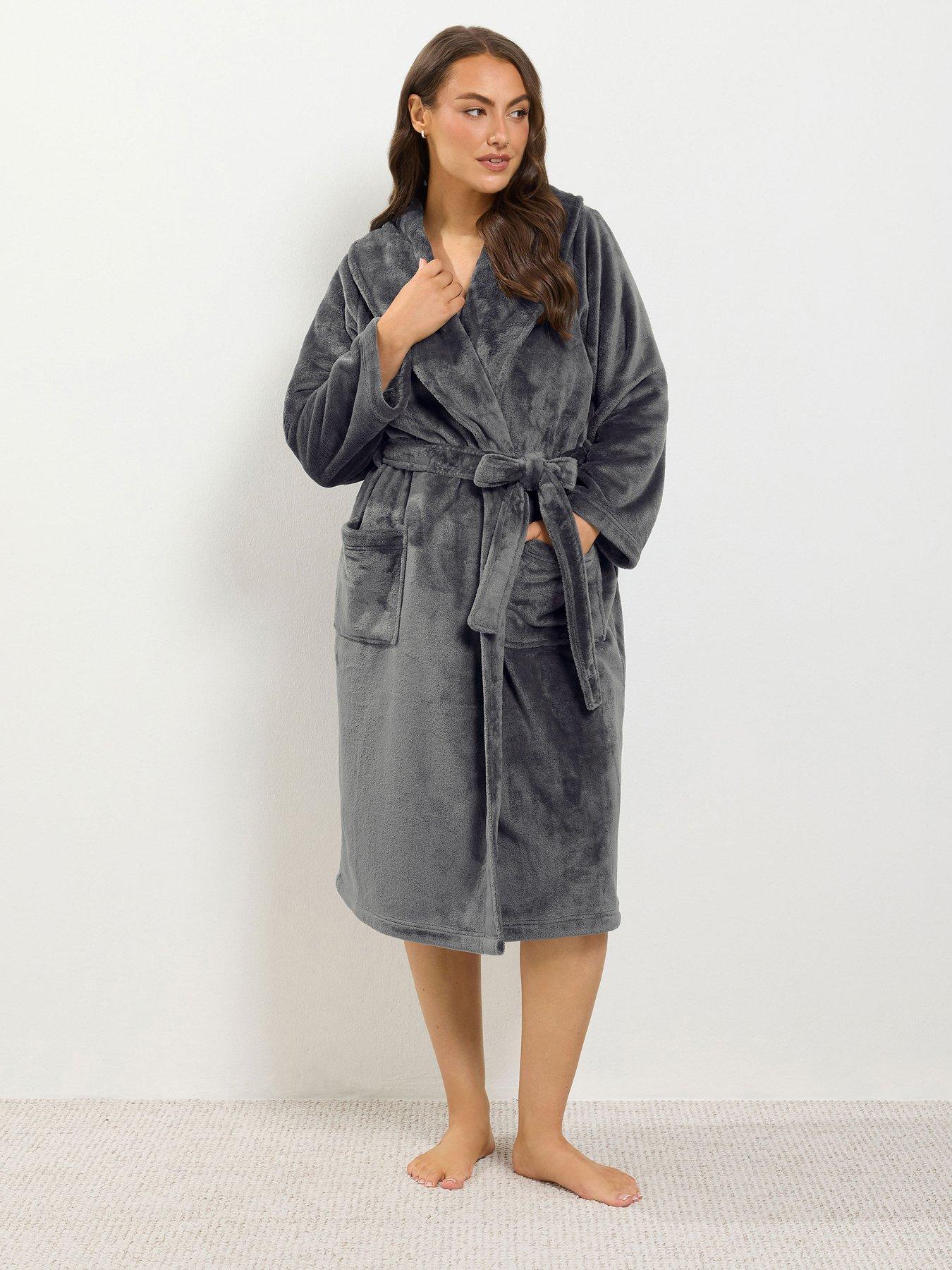 Image 1 of 4 of Yours Curve Super Luxe Shawl Robe