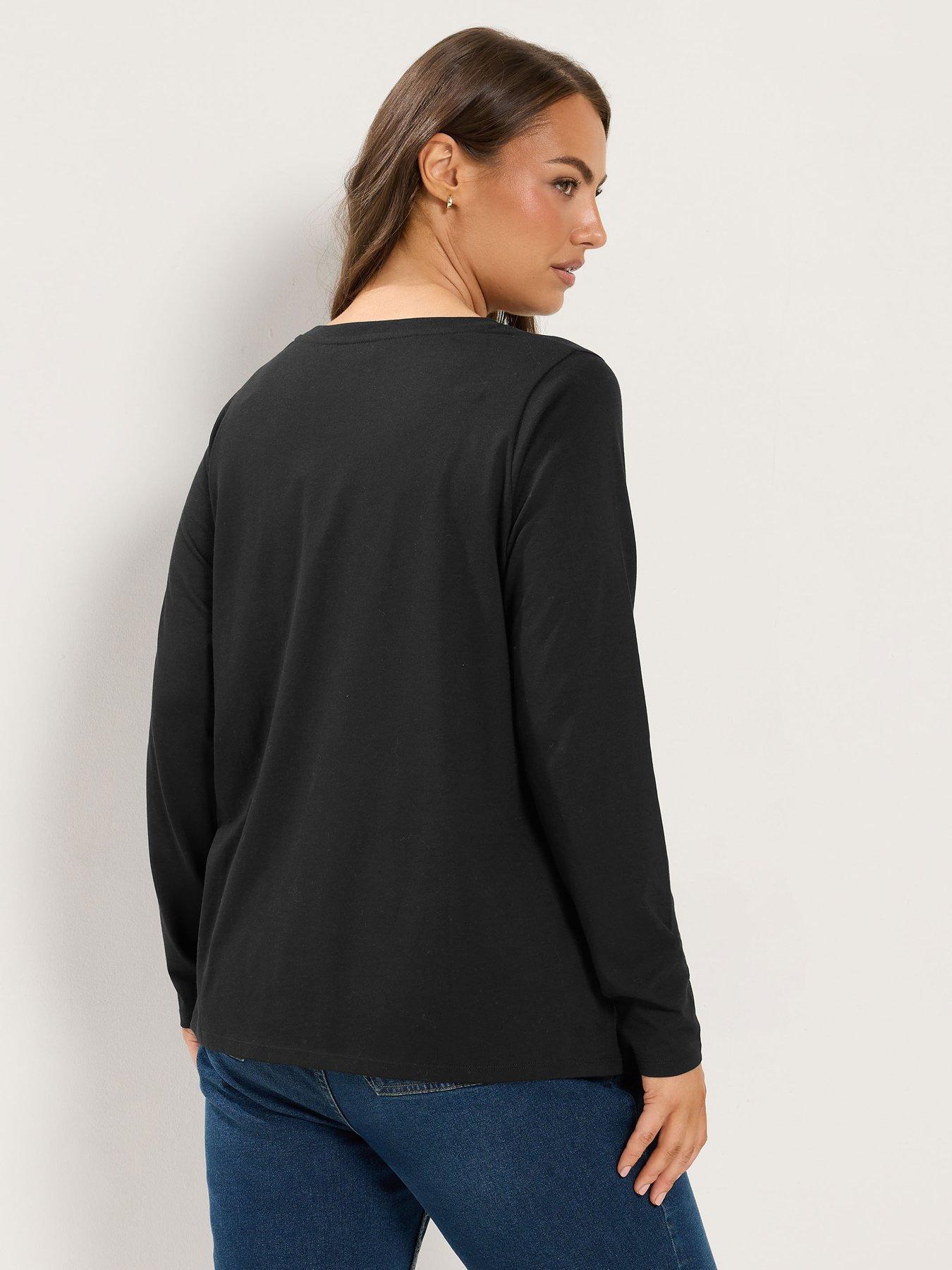Image 2 of 4 of Yours Curve Long Sleeve Novelty T-shirt