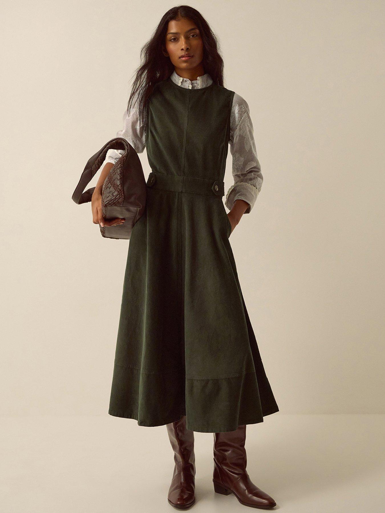 Image 1 of 4 of Monsoon Ella Cord Dress