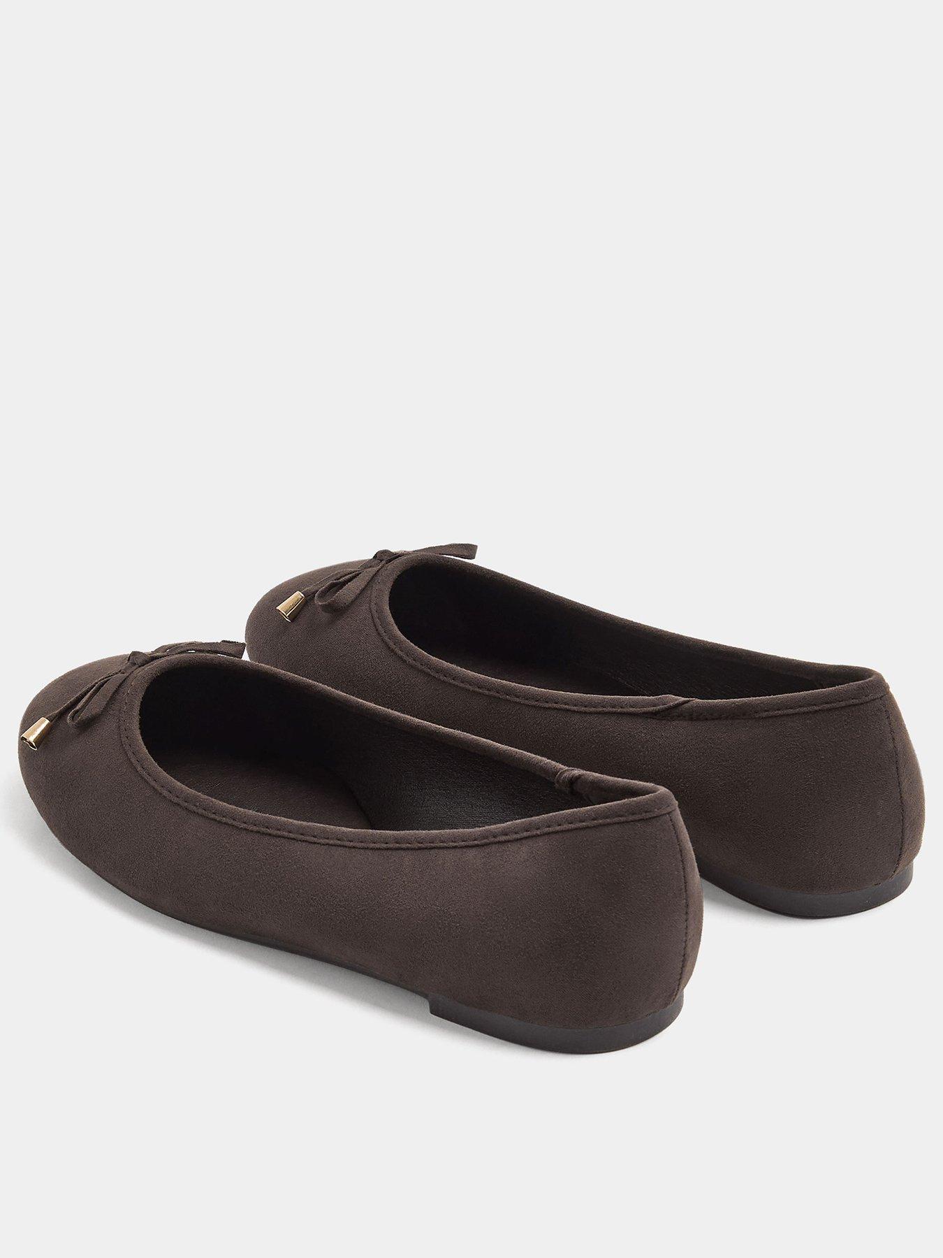 Image 3 of 4 of Yours Womens Wide Fit Blaise Ballet Pump - Brown