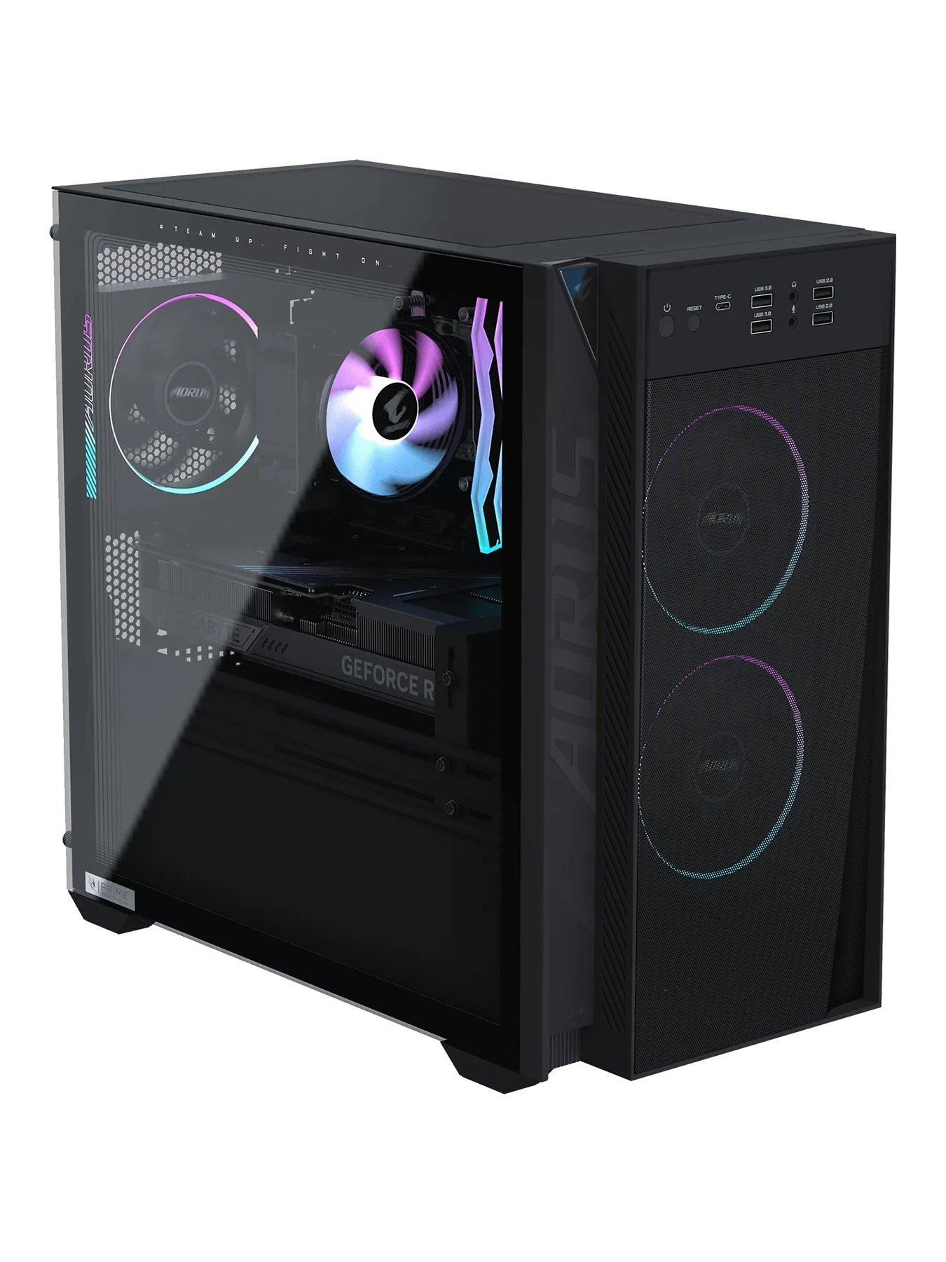 GIGABYTE AORUS PRIME 3 Gaming Desktop - GeForce RTX 5060Ti WINDFORCE 8G OC - AMD Ryzen 7 9700X - 16GB RAM, 1TB SSD - Black