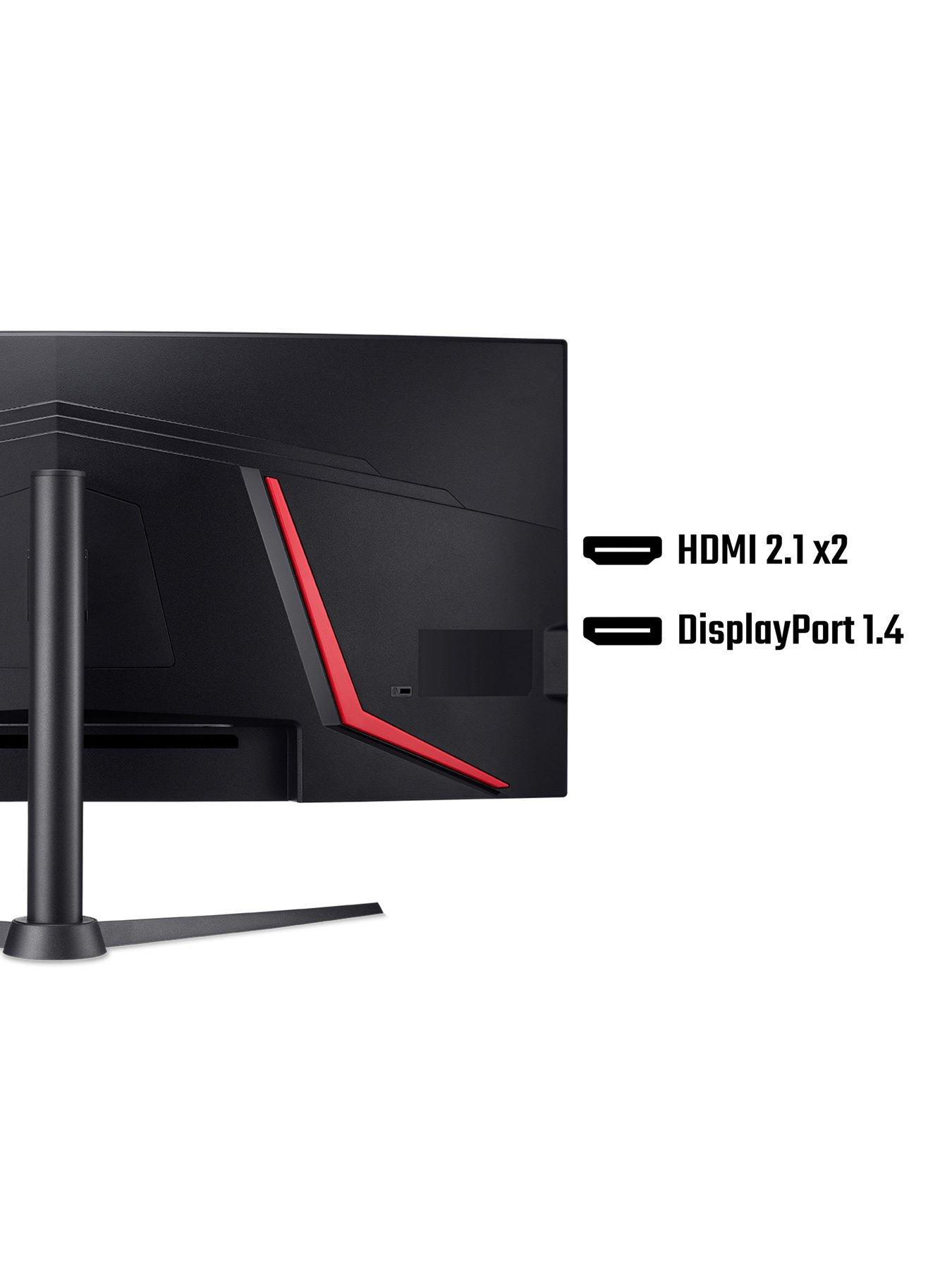 Image 3 of 7 of Acer Nitro XZ340CURJ0bmiiphx Ultrawide Curved Gaming Monitor - 34in, UWQHD, VA, 120Hz, Height Adjustable, Black