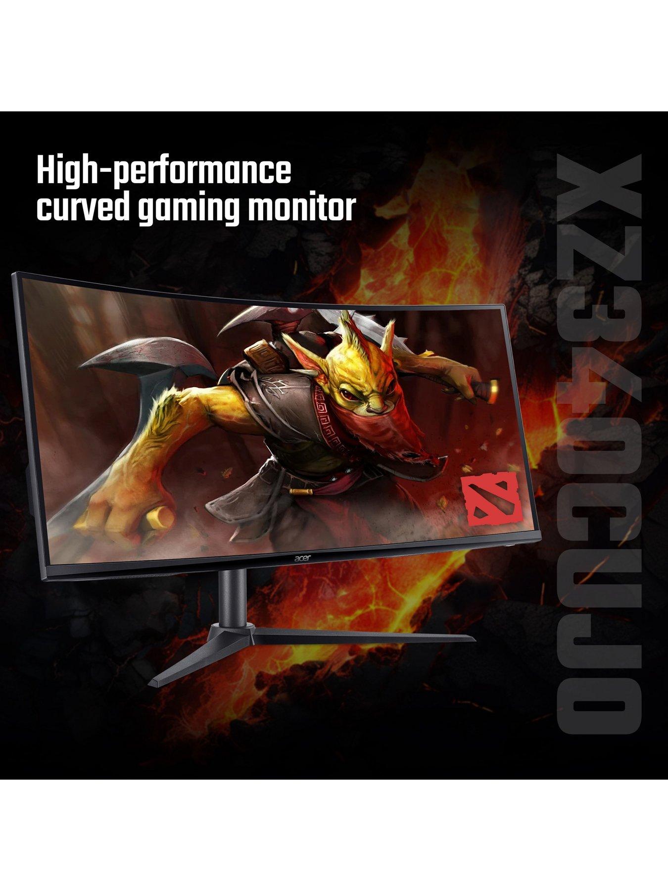 Image 4 of 7 of Acer Nitro XZ340CURJ0bmiiphx Ultrawide Curved Gaming Monitor - 34in, UWQHD, VA, 120Hz, Height Adjustable, Black