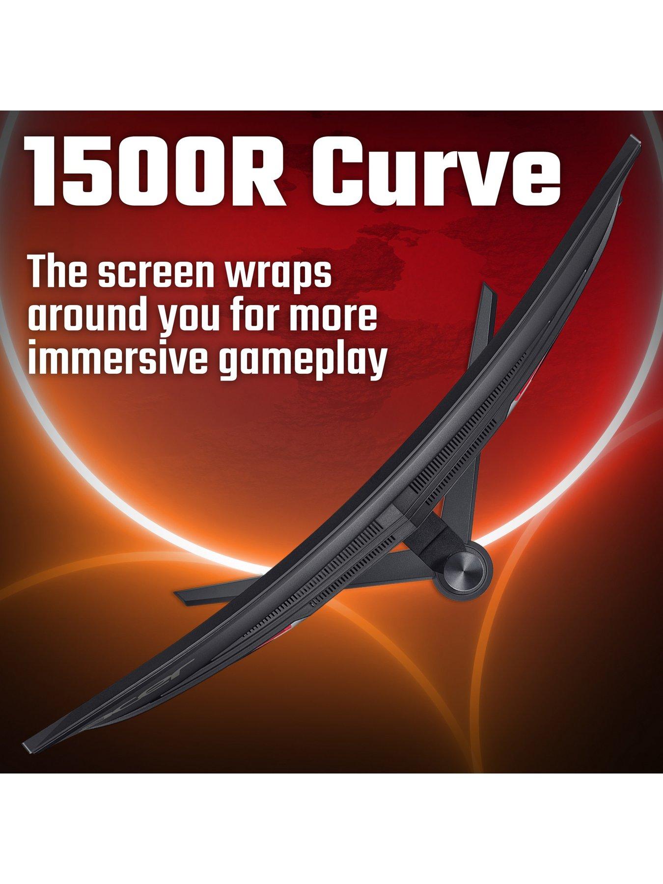 Image 7 of 7 of Acer Nitro XZ340CURJ0bmiiphx Ultrawide Curved Gaming Monitor - 34in, UWQHD, VA, 120Hz, Height Adjustable, Black