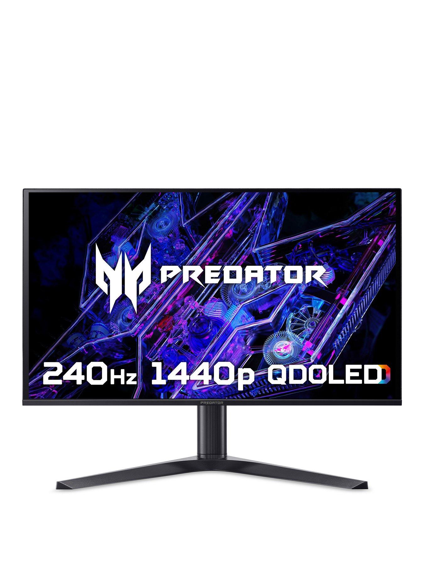 Acer Predator X27X1bmiippruzx Gaming Monitor - 26.5in, 4K, QD-OLED, 240Hz, Height Adjustable, Black