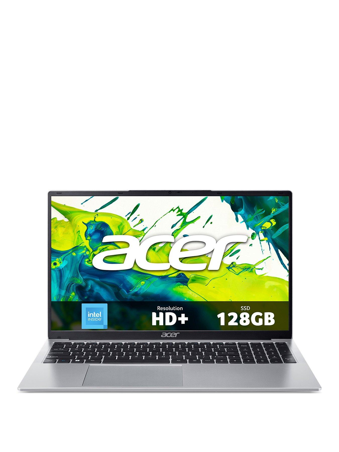 Image 1 of 7 of Acer Aspire Lite Laptop - Intel N150, 8GB RAM, 128GB SSD, 17.3in HD+ , Silver - No Power Adaptor Included