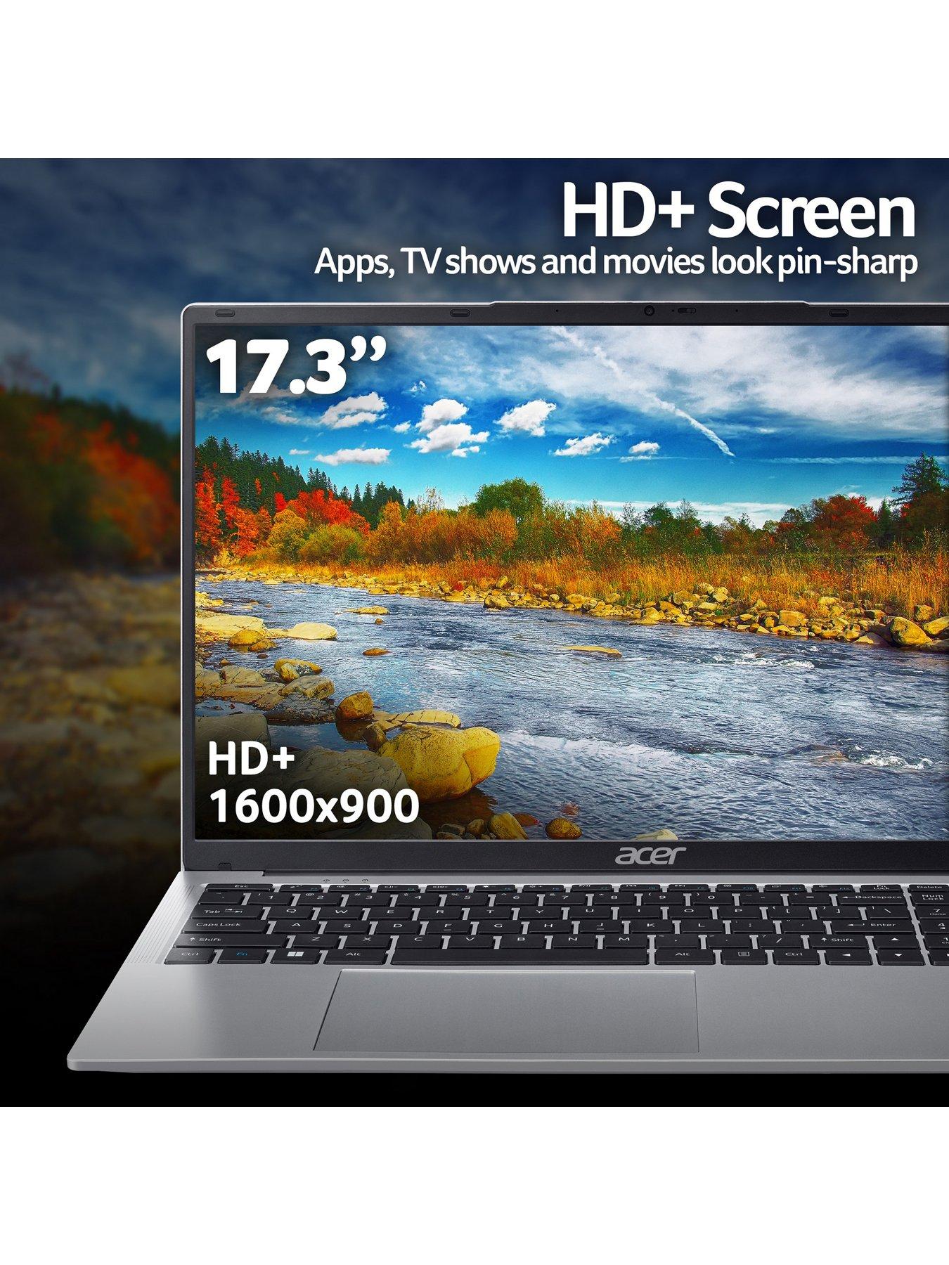 Image 6 of 7 of Acer Aspire Lite Laptop - Intel N150, 8GB RAM, 128GB SSD, 17.3in HD+ , Silver - No Power Adaptor Included