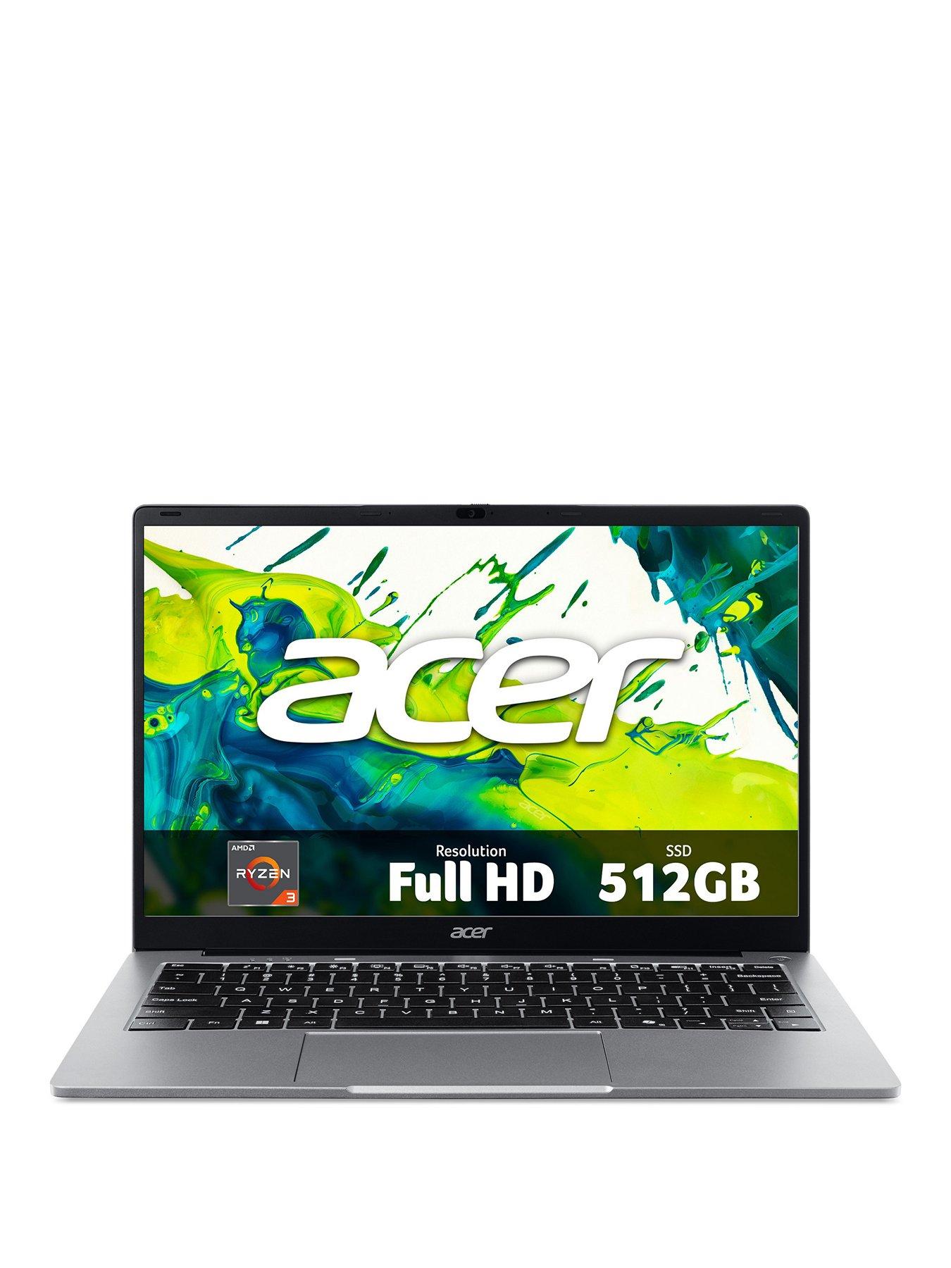 Image 1 of 7 of Acer Aspire Lite Laptop - AMD Ryzen 3, 8GB RAM, 512GB SSD, 14in FHD IPS, Iron - No Power Adaptor Included
