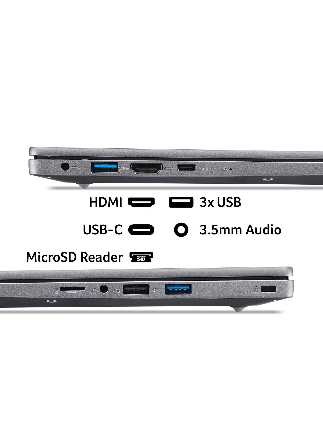Image 3 of 7 of Acer Aspire Lite Laptop - AMD Ryzen 3, 8GB RAM, 512GB SSD, 14in FHD IPS, Iron - No Power Adaptor Included