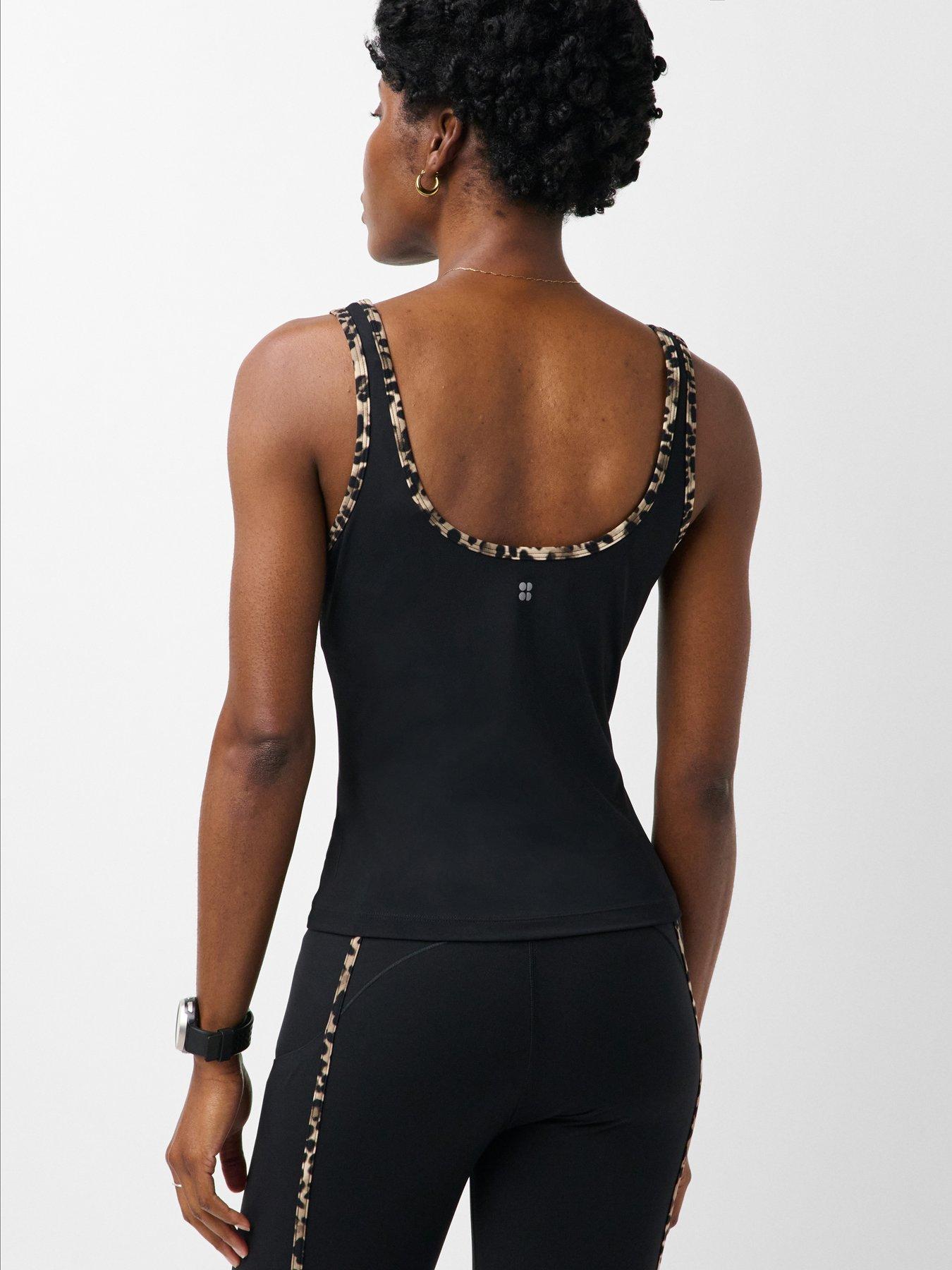 Image 2 of 5 of Sweaty Betty Womens Training Power Contrast Binding Tank Top - Black