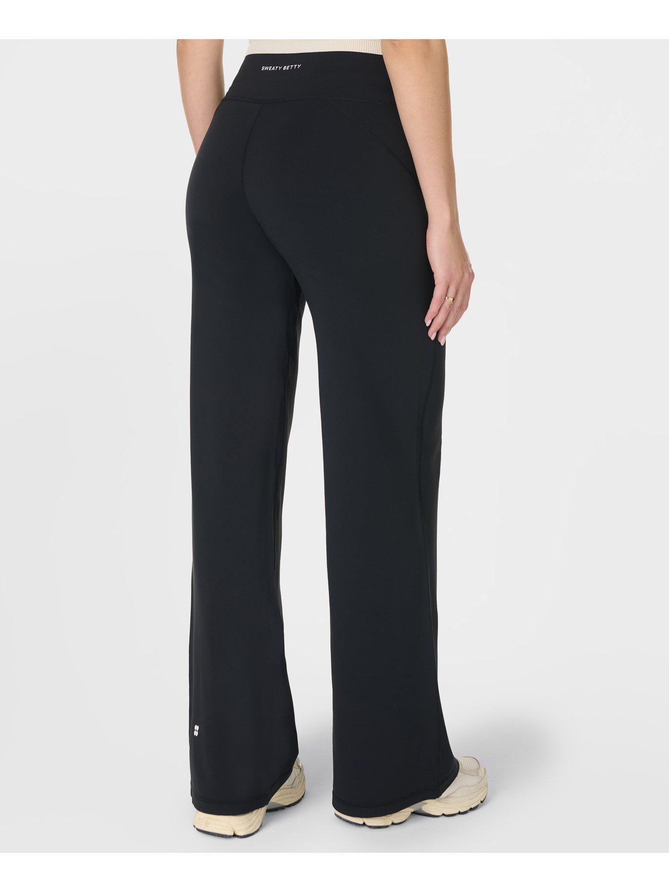 Image 2 of 4 of Sweaty Betty Womens Training All Day 30 Inch Wide Leg Trouser - Black