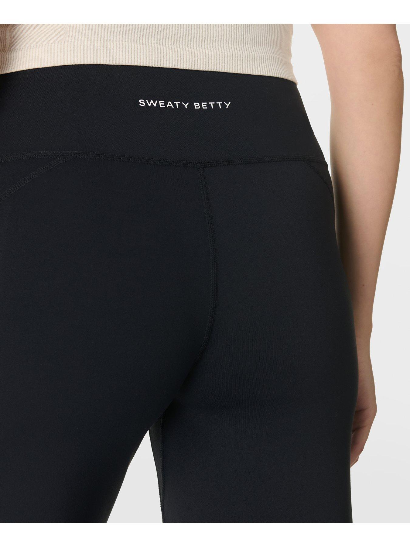 Image 4 of 4 of Sweaty Betty Womens Training All Day 30 Inch Wide Leg Trouser - Black